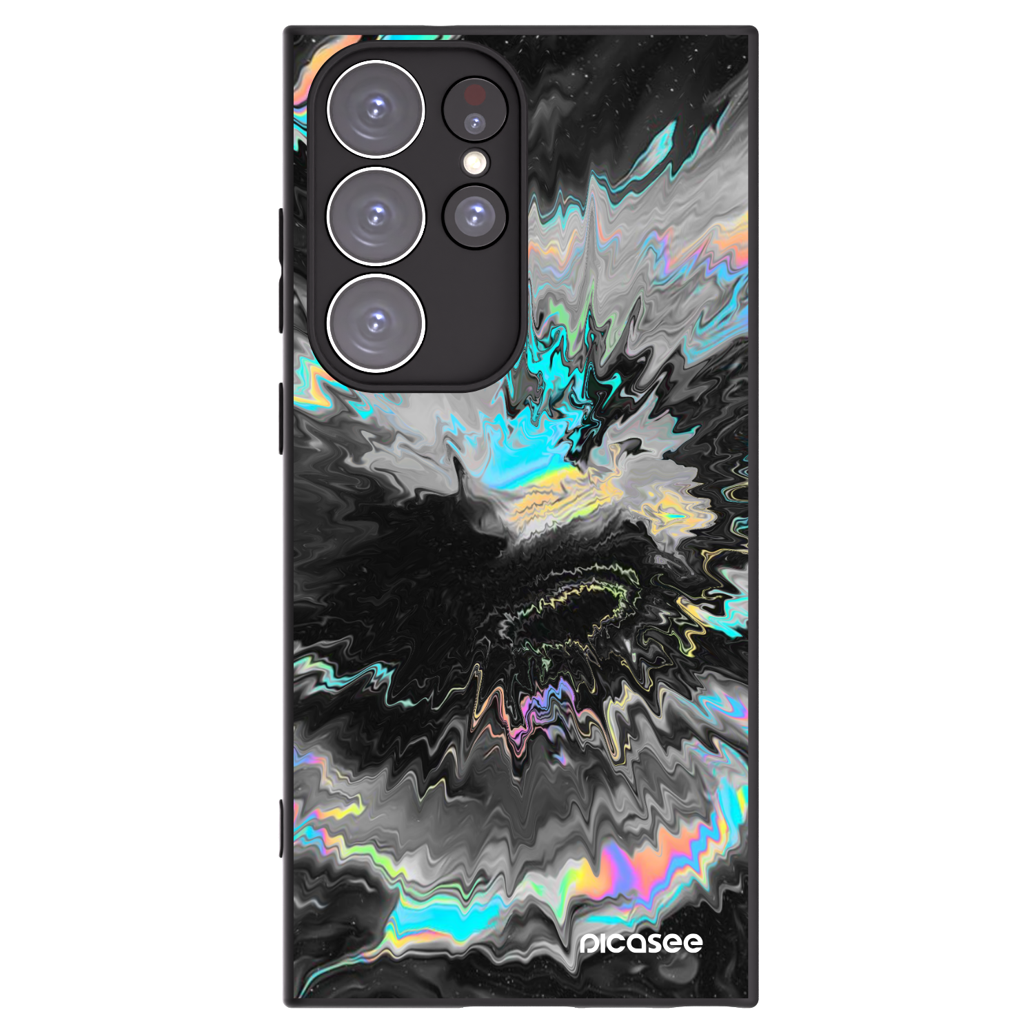 Picasee silikonski črni ovitek za Samsung Galaxy S23 Ultra 5G - Magnetic