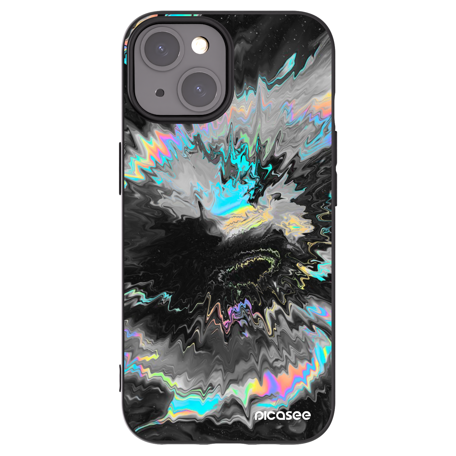 Picasee silikonski črni ovitek za Apple iPhone 15 - Magnetic