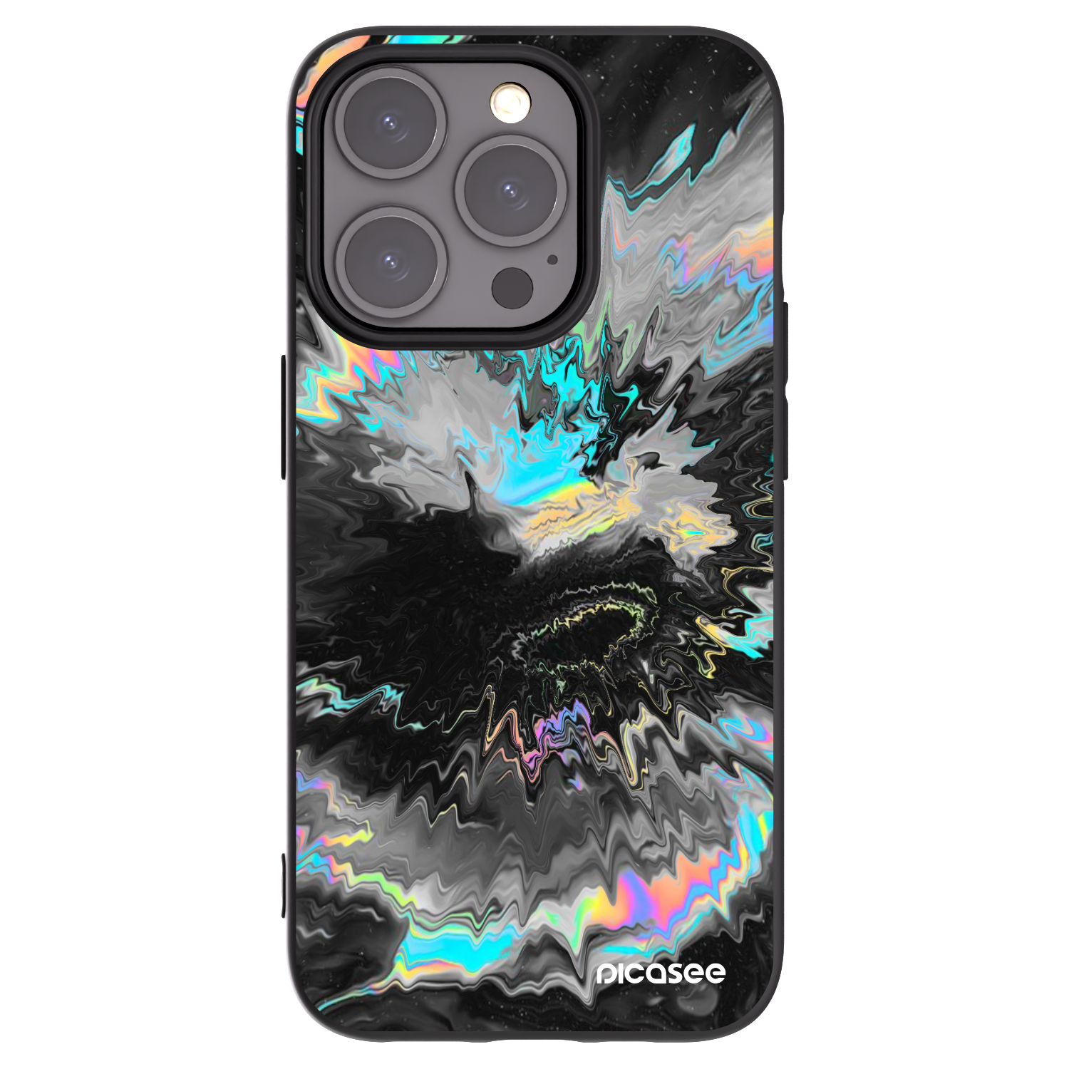 Picasee silikonski črni ovitek za Apple iPhone 15 Pro - Magnetic