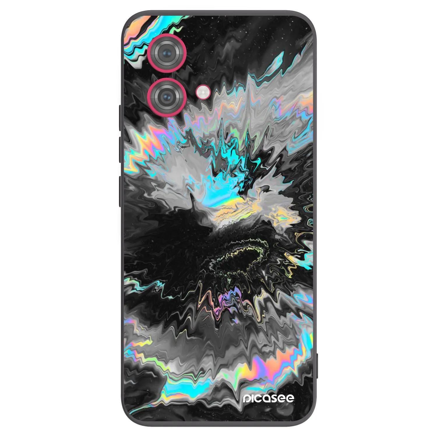 Picasee silikonski črni ovitek za Motorola Moto G84 5G - Magnetic