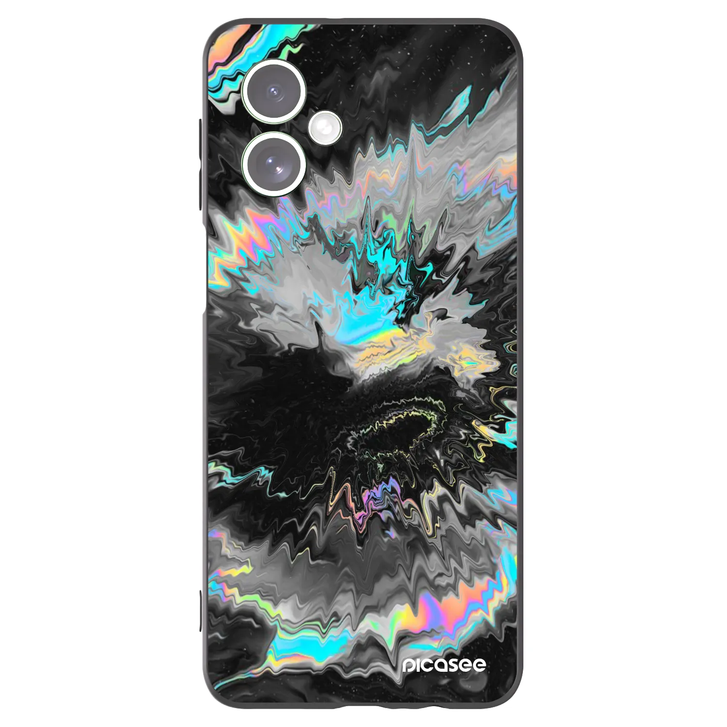 Picasee silikonski črni ovitek za Motorola Moto G54 5G - Magnetic