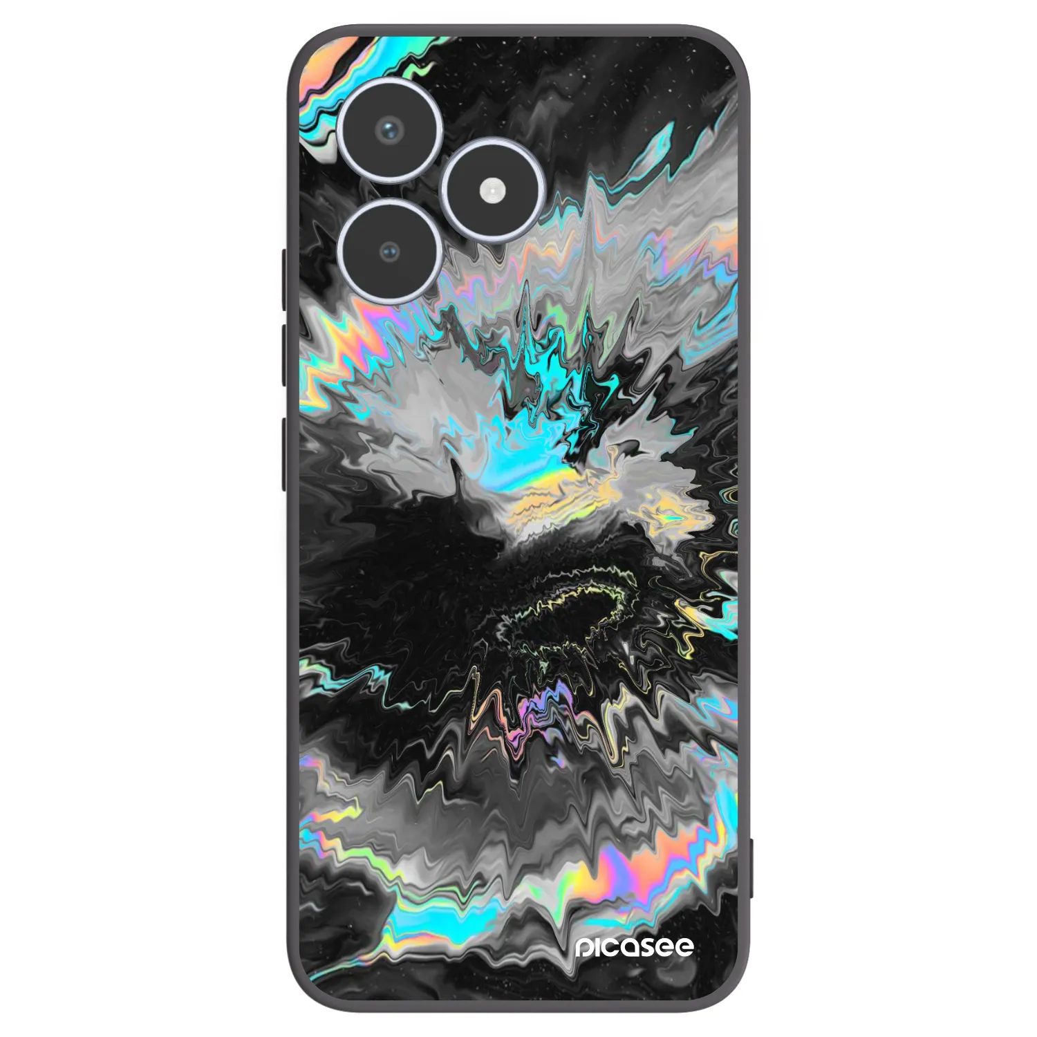 Picasee silikonski črni ovitek za Realme C53 - Magnetic
