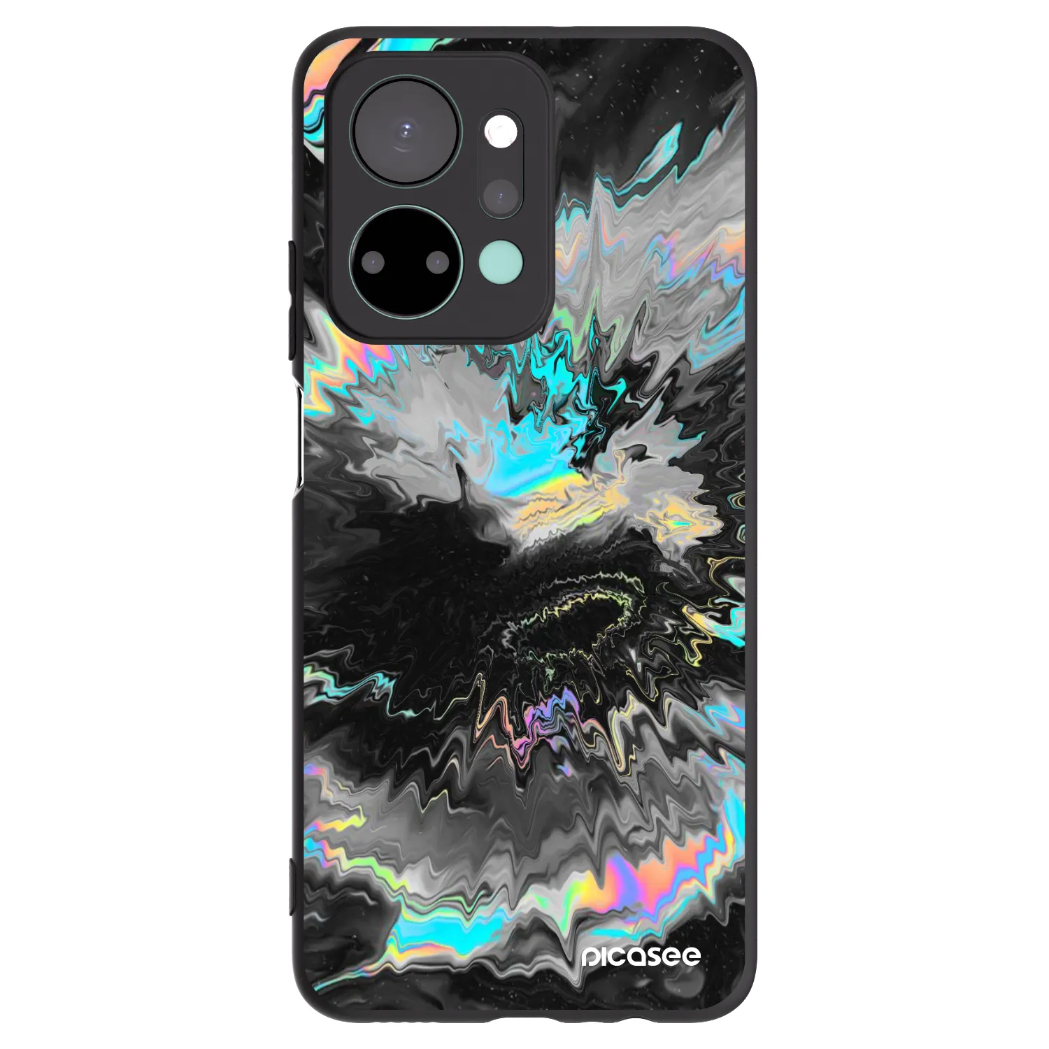 Picasee silikonski črni ovitek za Honor X7a - Magnetic