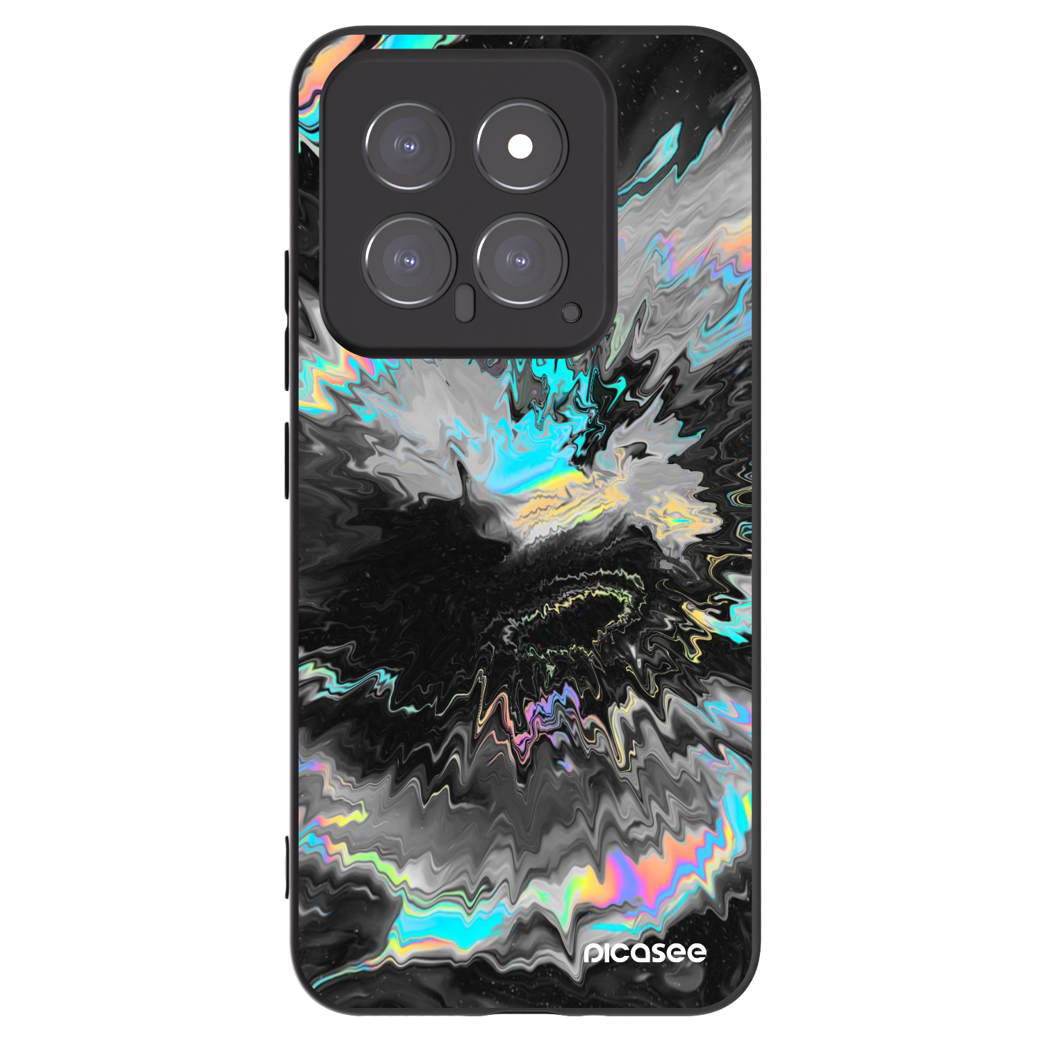 Picasee silikonski črni ovitek za Xiaomi 14 - Magnetic