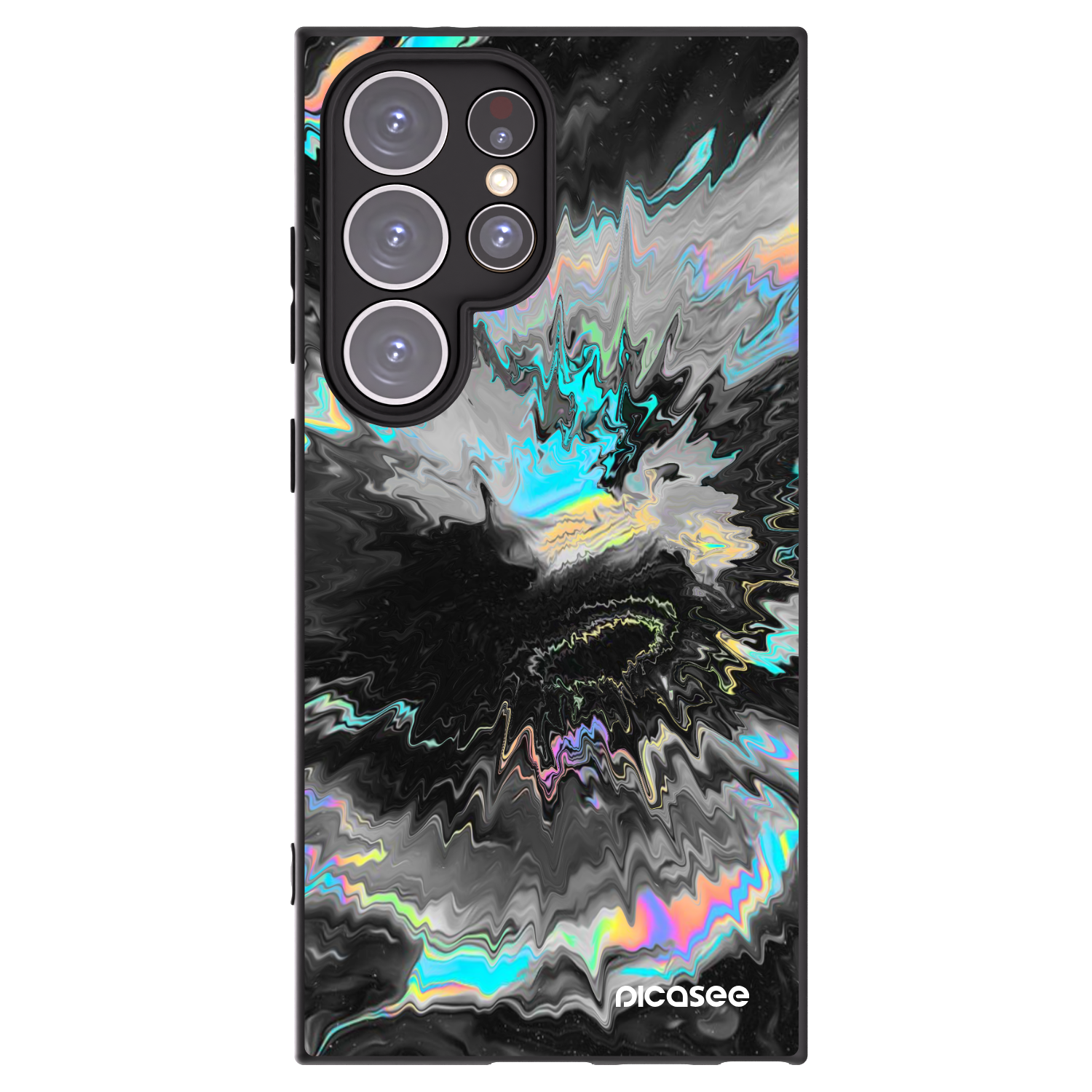 Picasee silikonski črni ovitek za Samsung Galaxy S24 Ultra S928B 5G - Magnetic