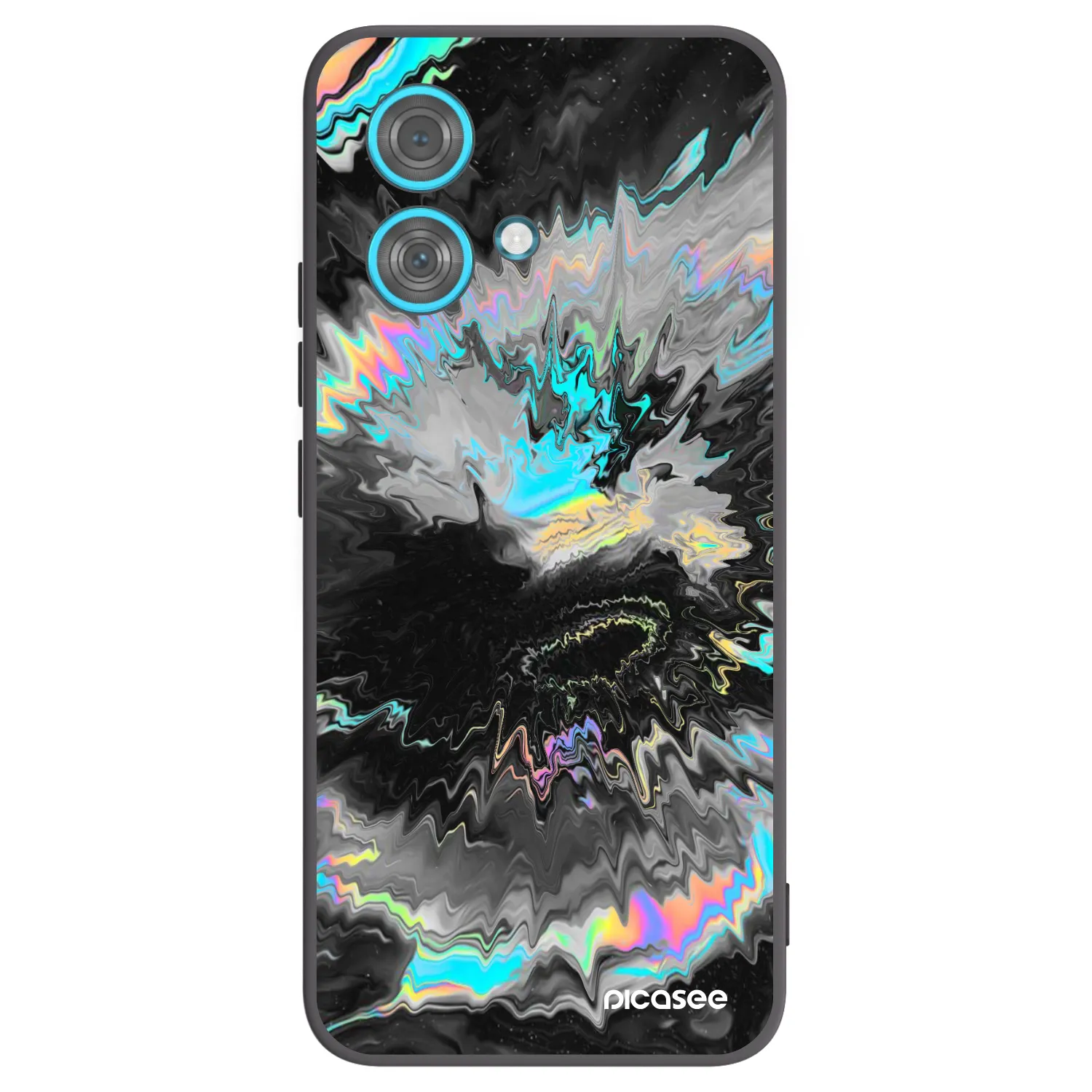 Picasee silikonski črni ovitek za Motorola Edge 40 Neo - Magnetic