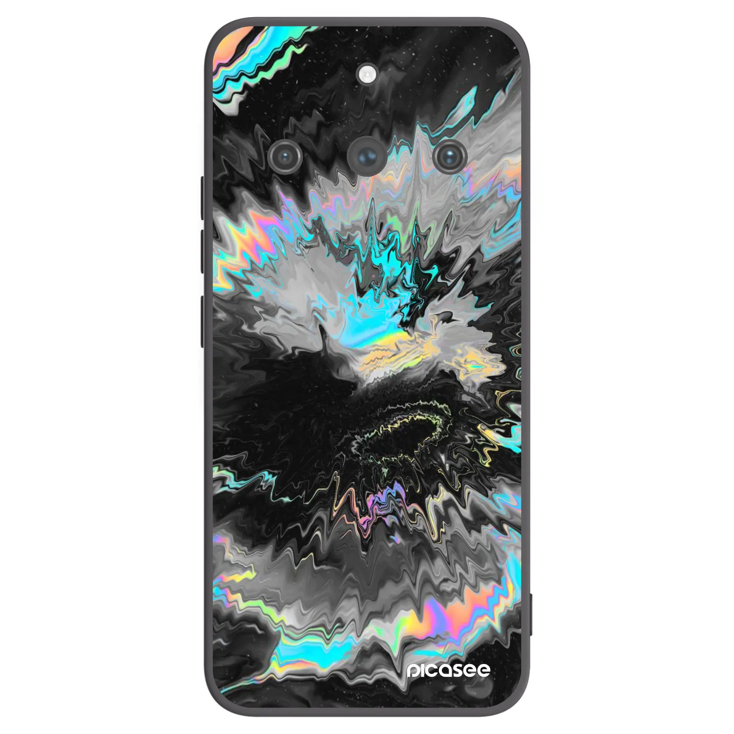 Picasee silikonski črni ovitek za Realme 11 Pro+ - Magnetic
