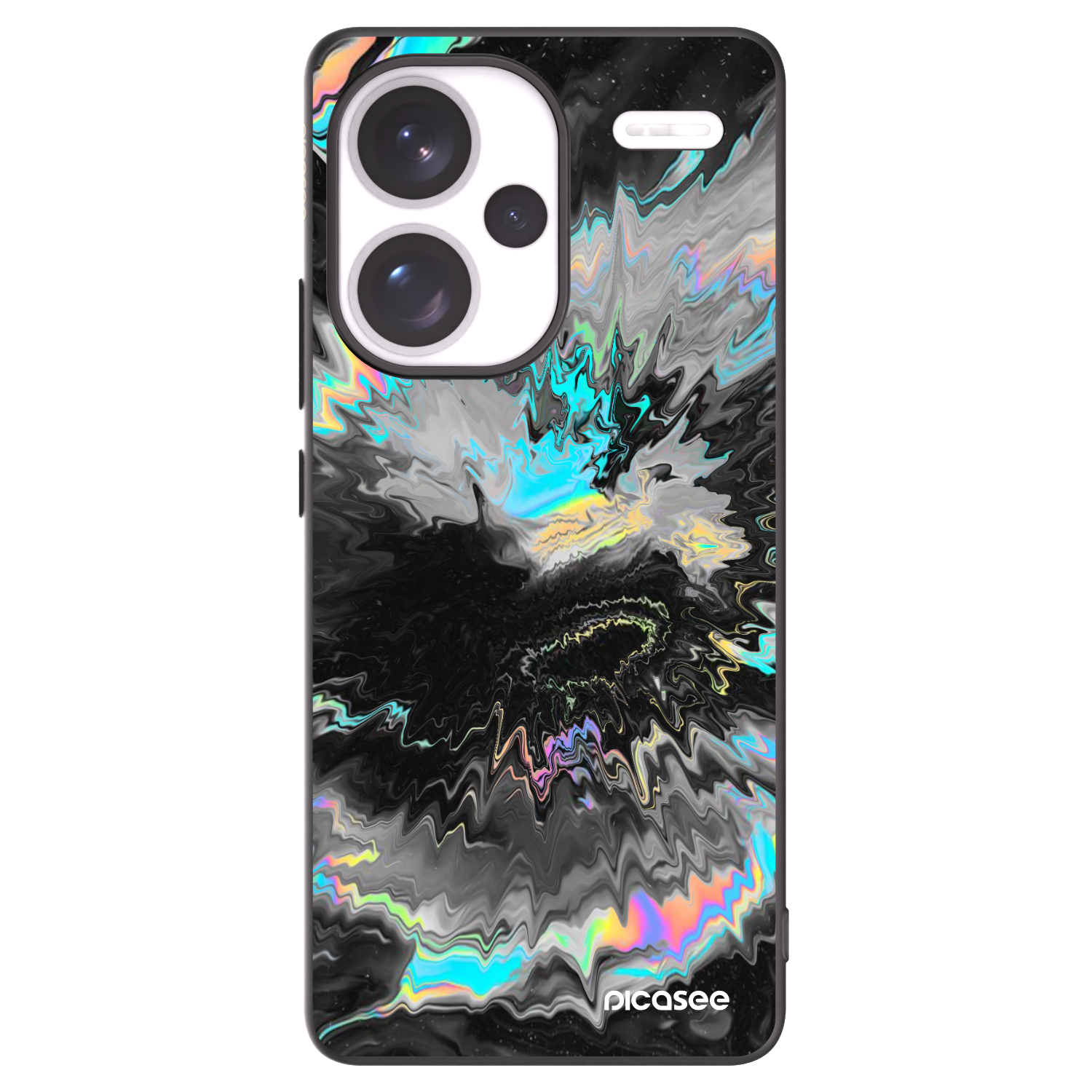 Picasee silikonski črni ovitek za Xiaomi Redmi Note 13 Pro+ 5G - Magnetic