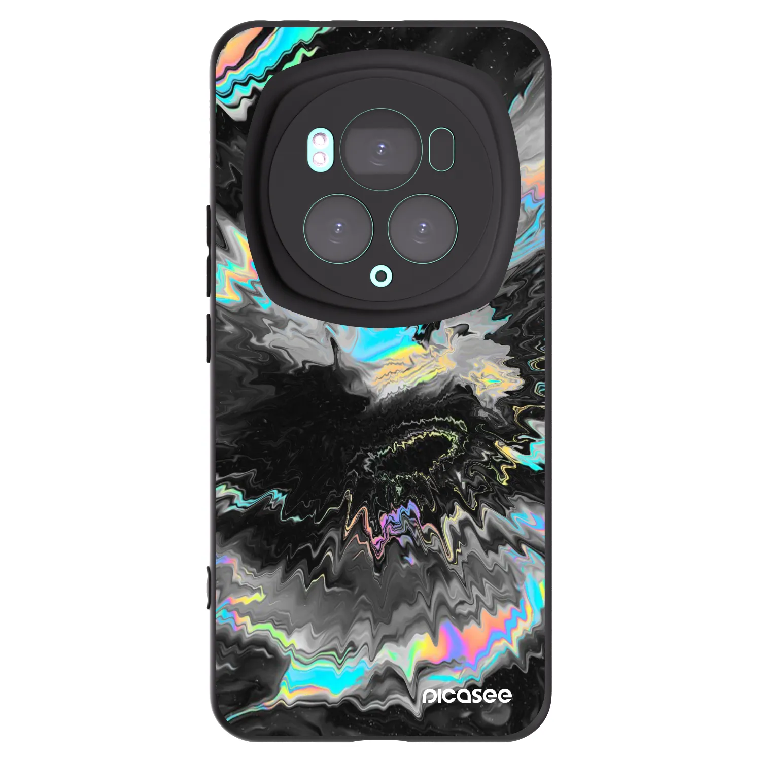 Picasee silikonski črni ovitek za Honor Magic6 Pro - Magnetic