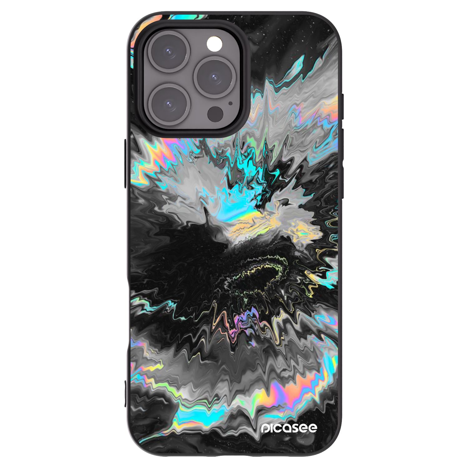 Picasee silikonski črni ovitek za Apple iPhone 16 Pro Max - Magnetic