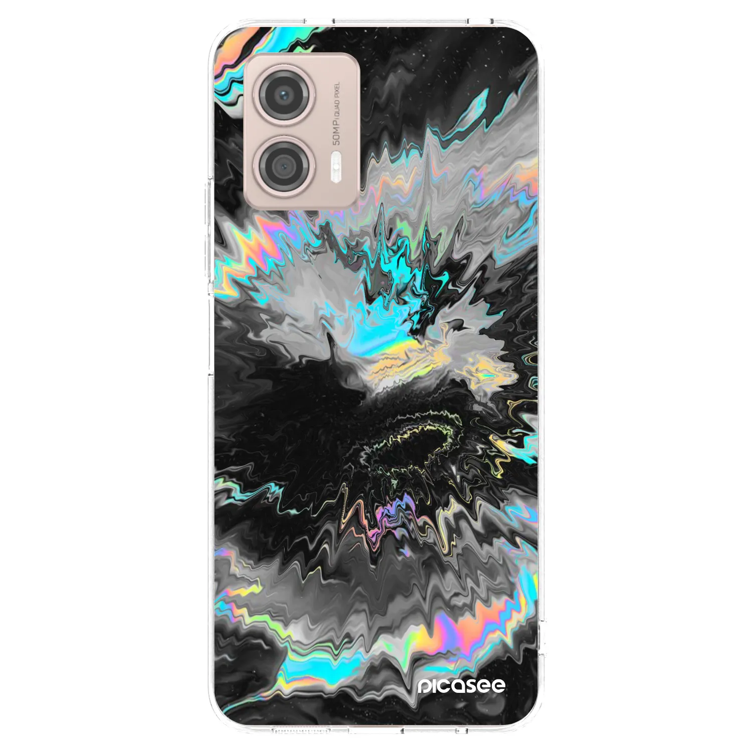 Picasee silikonski prozorni ovitek za Motorola Moto G53 5G - Magnetic