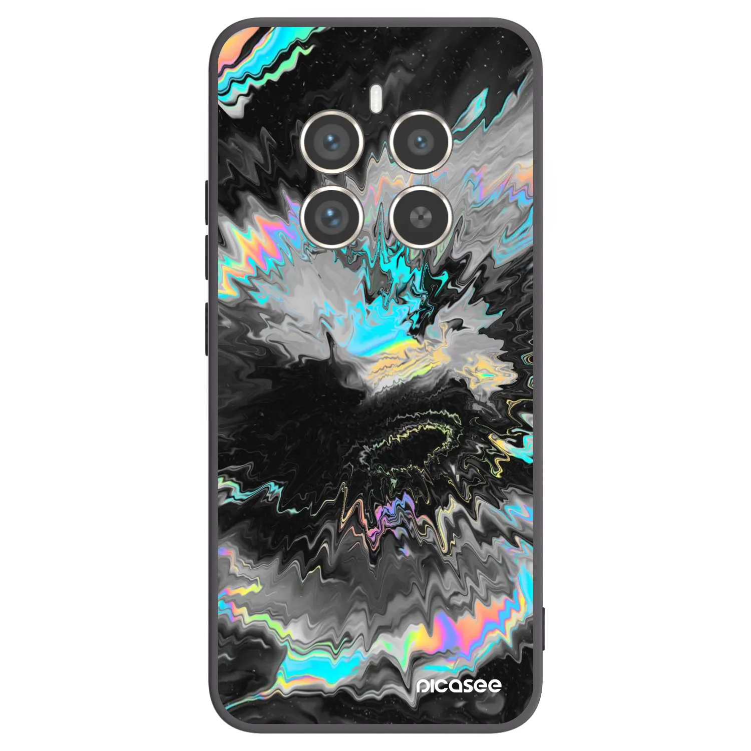 Picasee silikonski črni ovitek za Realme 12 Pro 5G - Magnetic