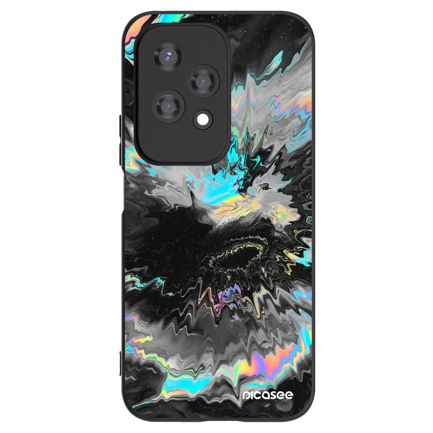 Picasee silikonski črni ovitek za Honor 200 Lite - Magnetic