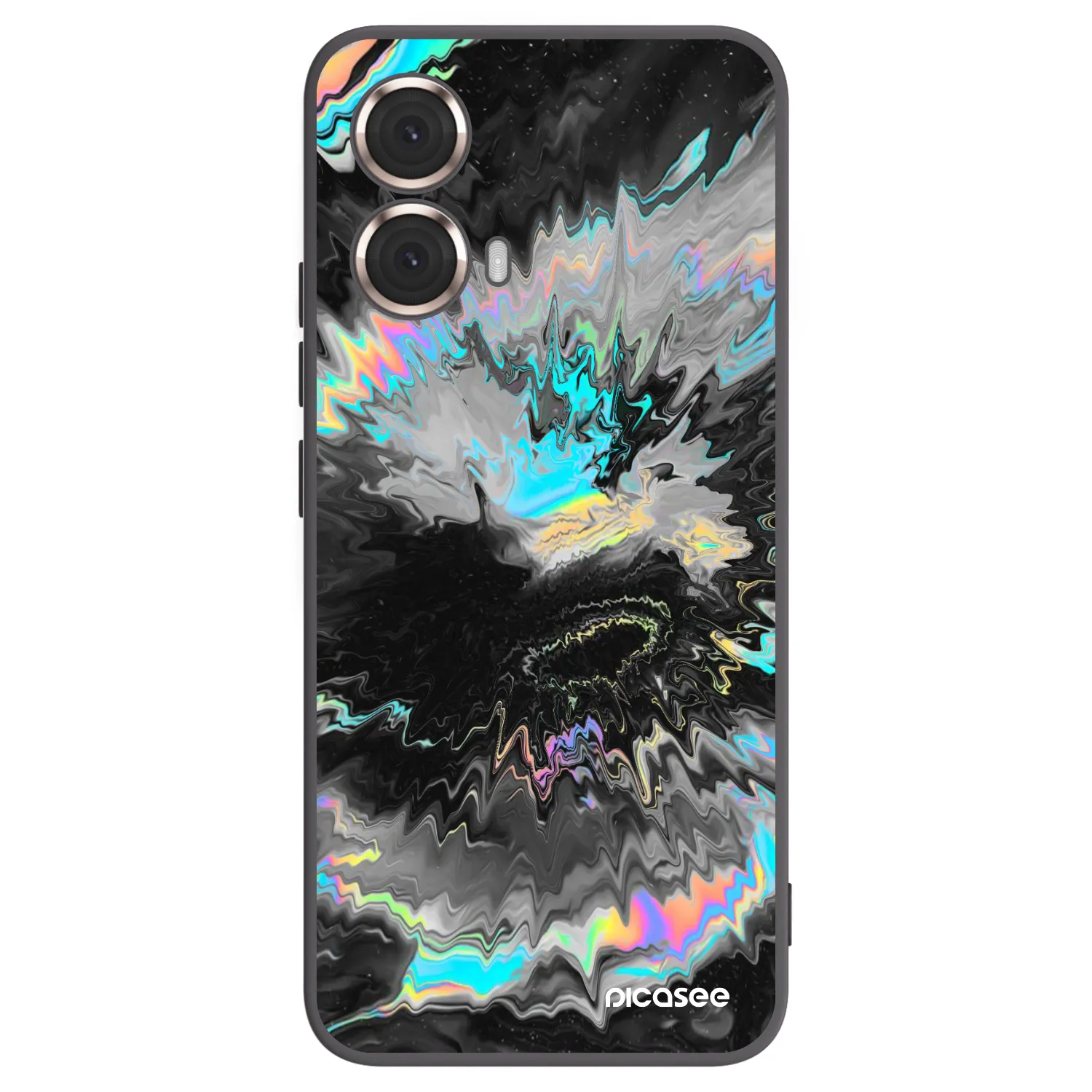 Picasee silikonski črni ovitek za Motorola Moto G85 - Magnetic