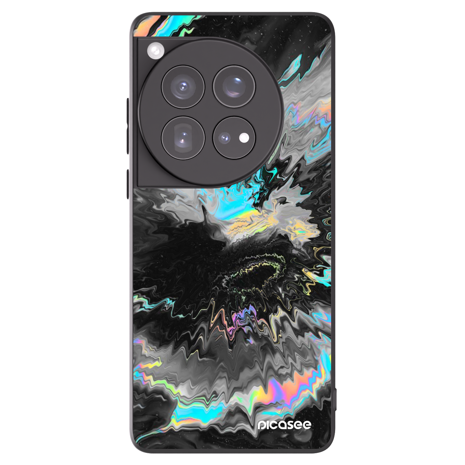 Picasee silikonski črni ovitek za OnePlus 12 5G - Magnetic
