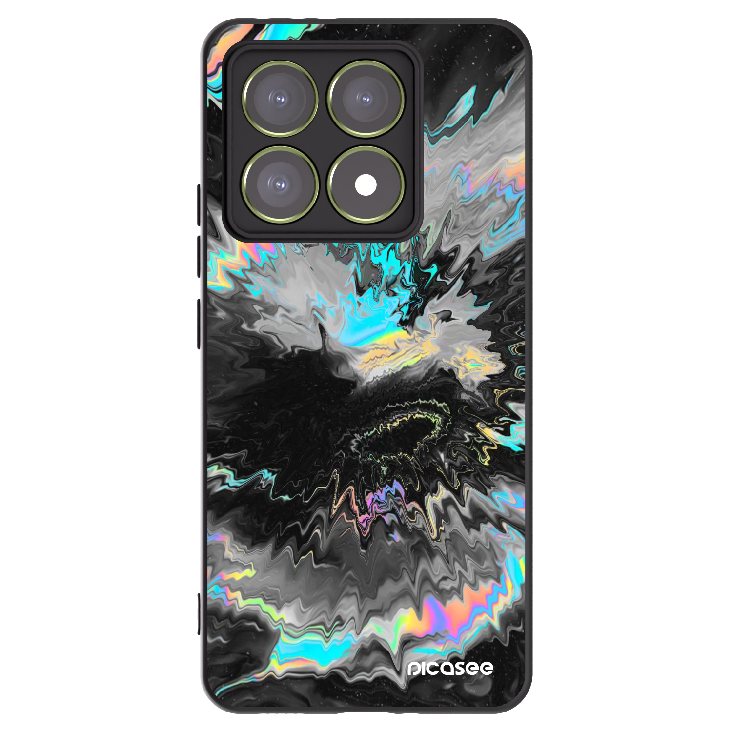 Picasee silikonski črni ovitek za Xiaomi 14T - Magnetic