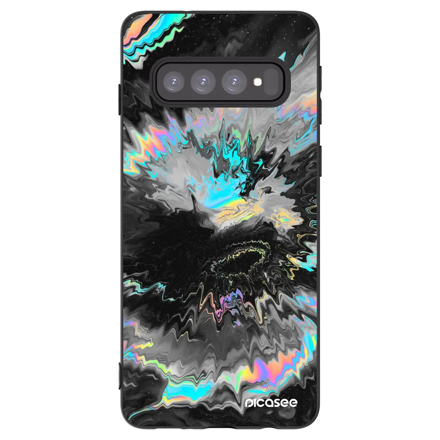 Picasee silikonski črni ovitek za Samsung Galaxy S10 G973 - Magnetic