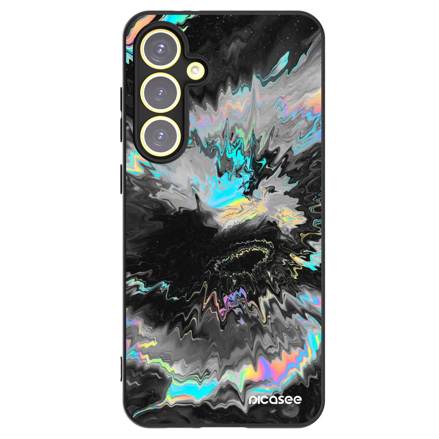Picasee silikonski črni ovitek za Samsung Galaxy S24 FE S721B - Magnetic