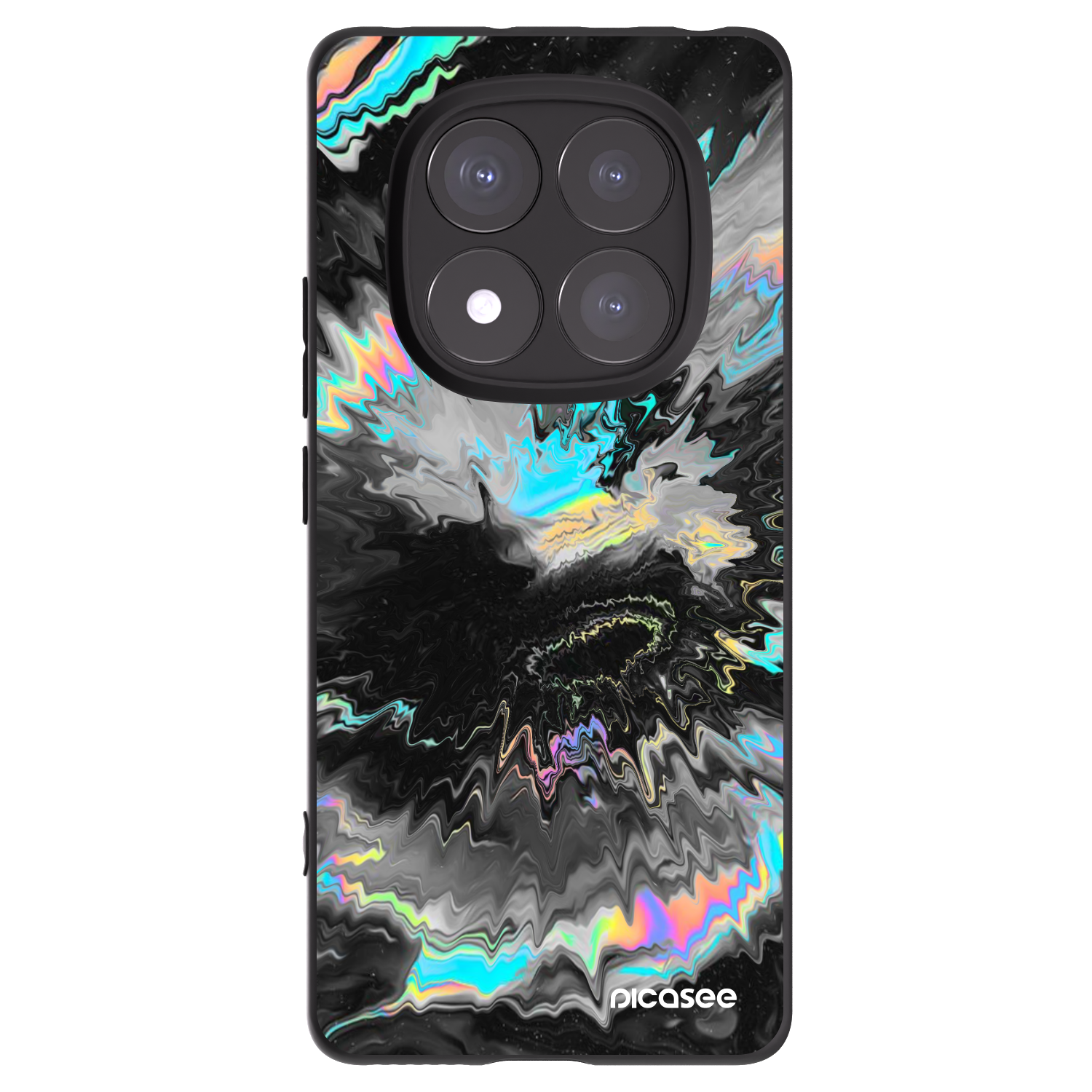 Picasee silikonski črni ovitek za Xiaomi Redmi Note 14 Pro 5G - Magnetic