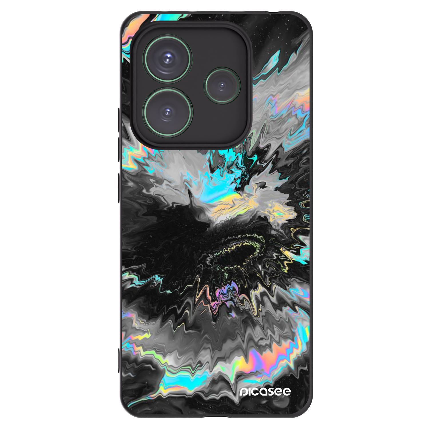 Picasee silikonski črni ovitek za Xiaomi Redmi Note 14 5G - Magnetic