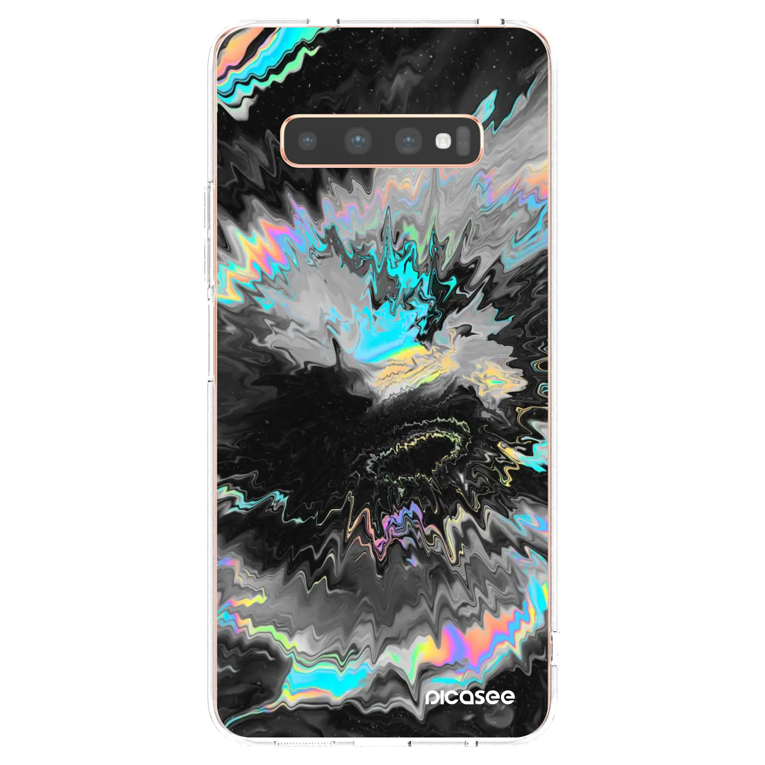 Picasee silikonski prozorni ovitek za Samsung Galaxy S10 Plus G975 - Magnetic