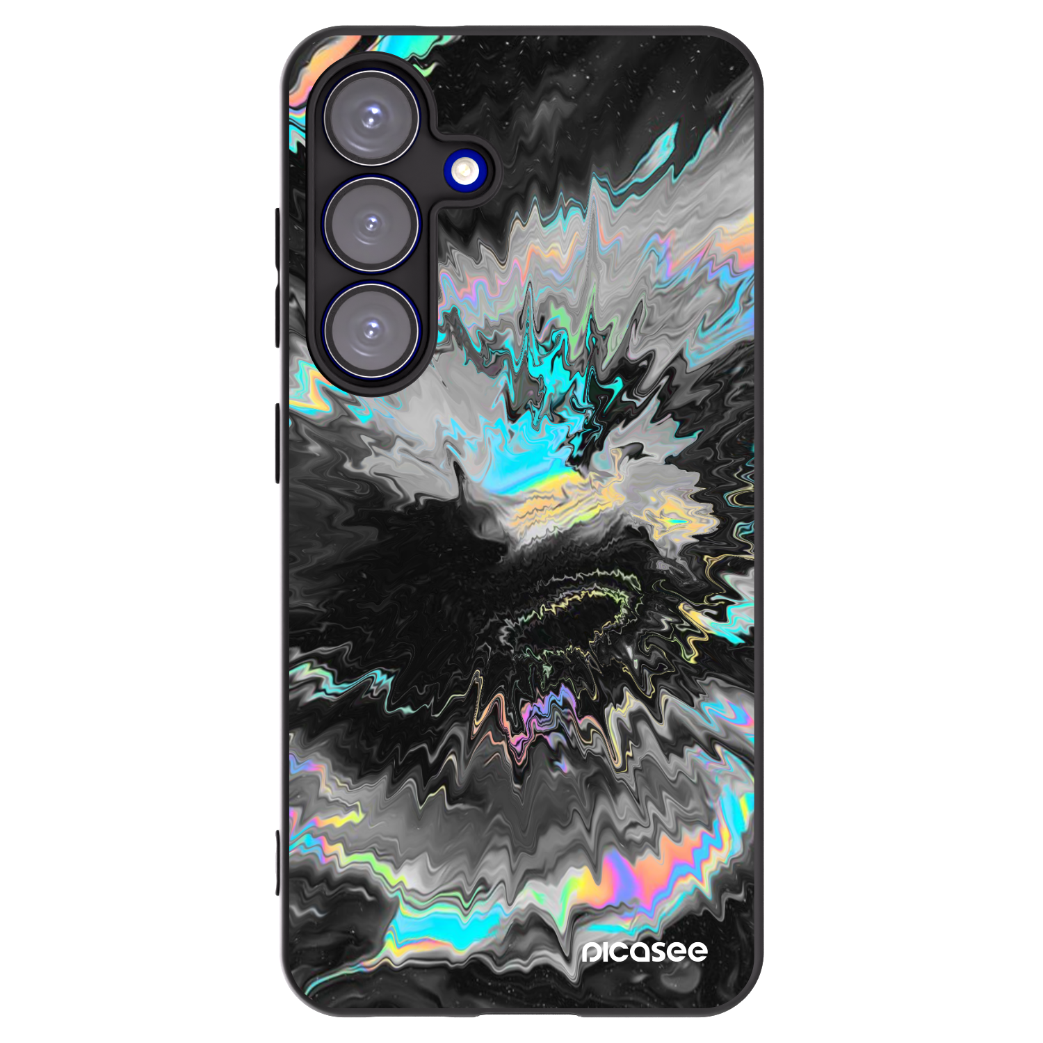 Picasee silikonski črni ovitek za Samsung Galaxy S25 5G - Magnetic