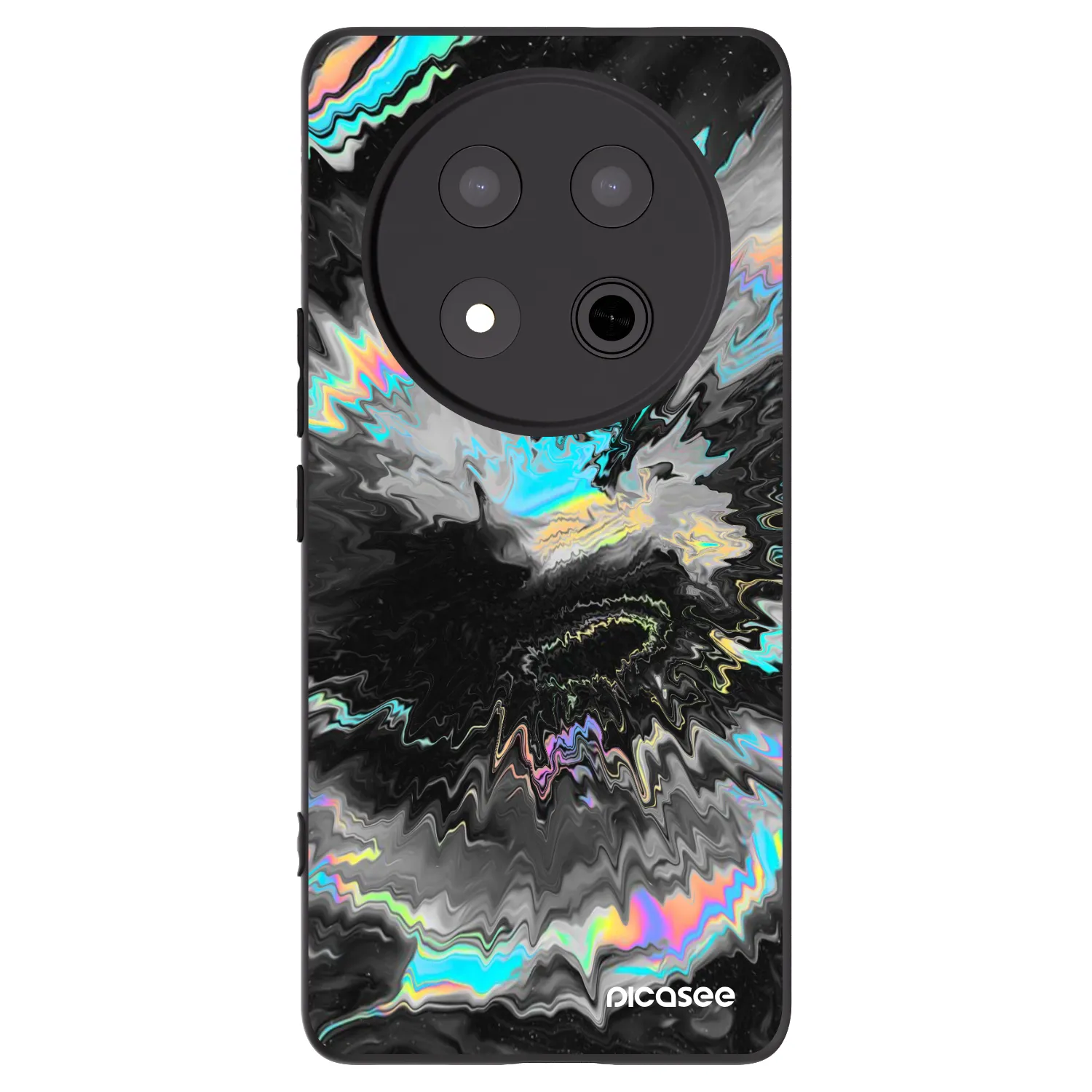 Picasee silikonski črni ovitek za Honor Magic7 Lite 5G - Magnetic