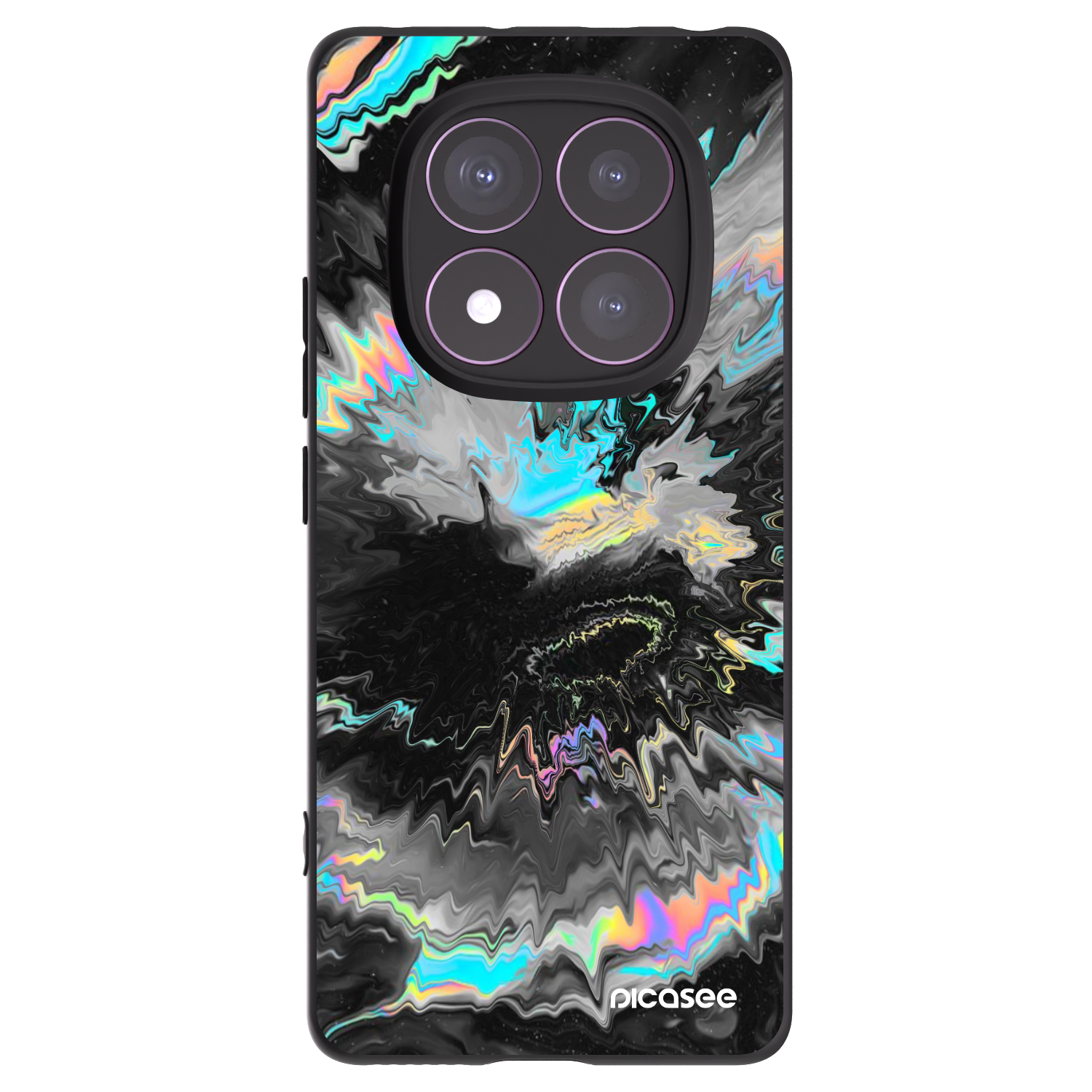 Picasee silikonski črni ovitek za Xiaomi Redmi Note 14 Pro 4G - Magnetic