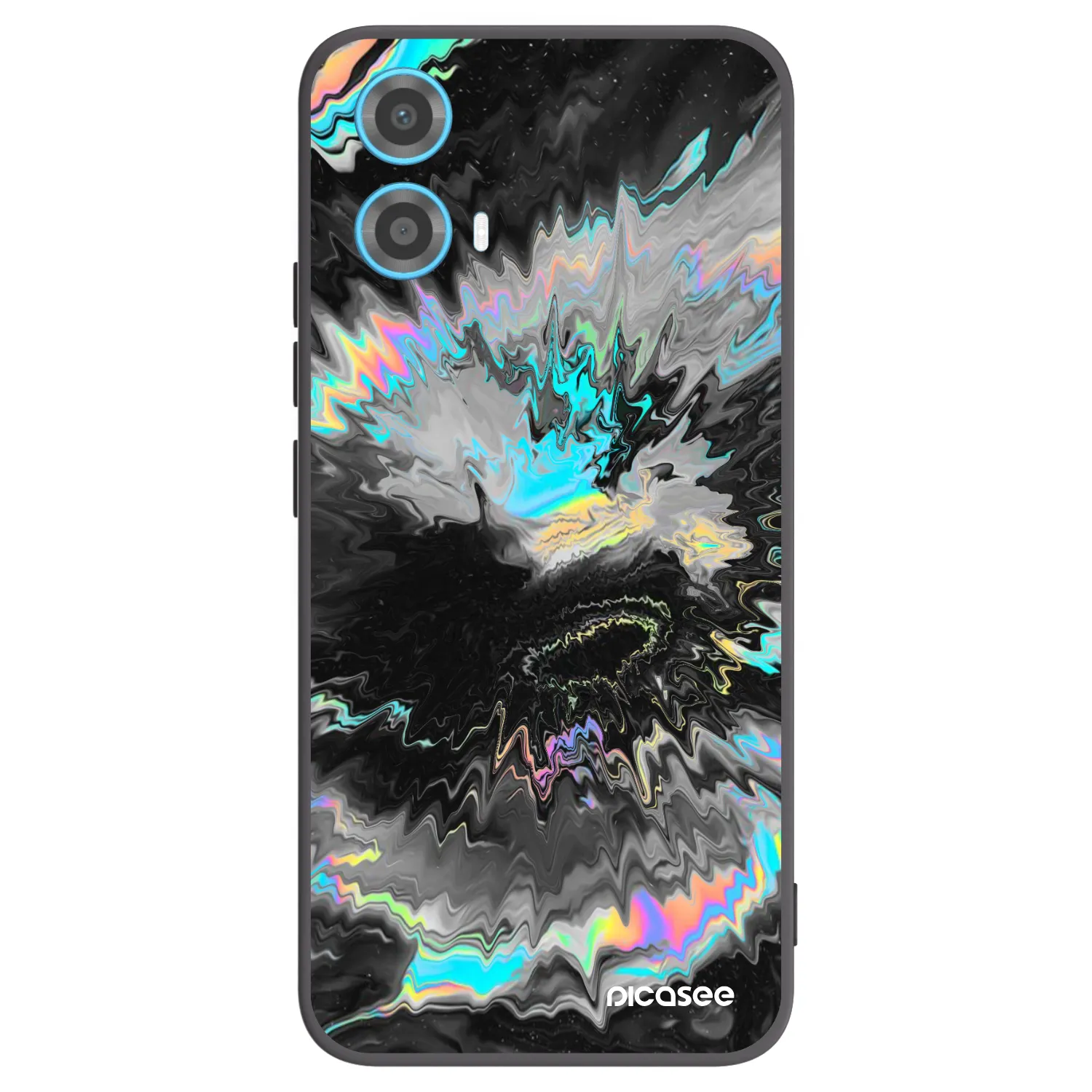 Picasee silikonski črni ovitek za Motorola Moto G34 5G - Magnetic