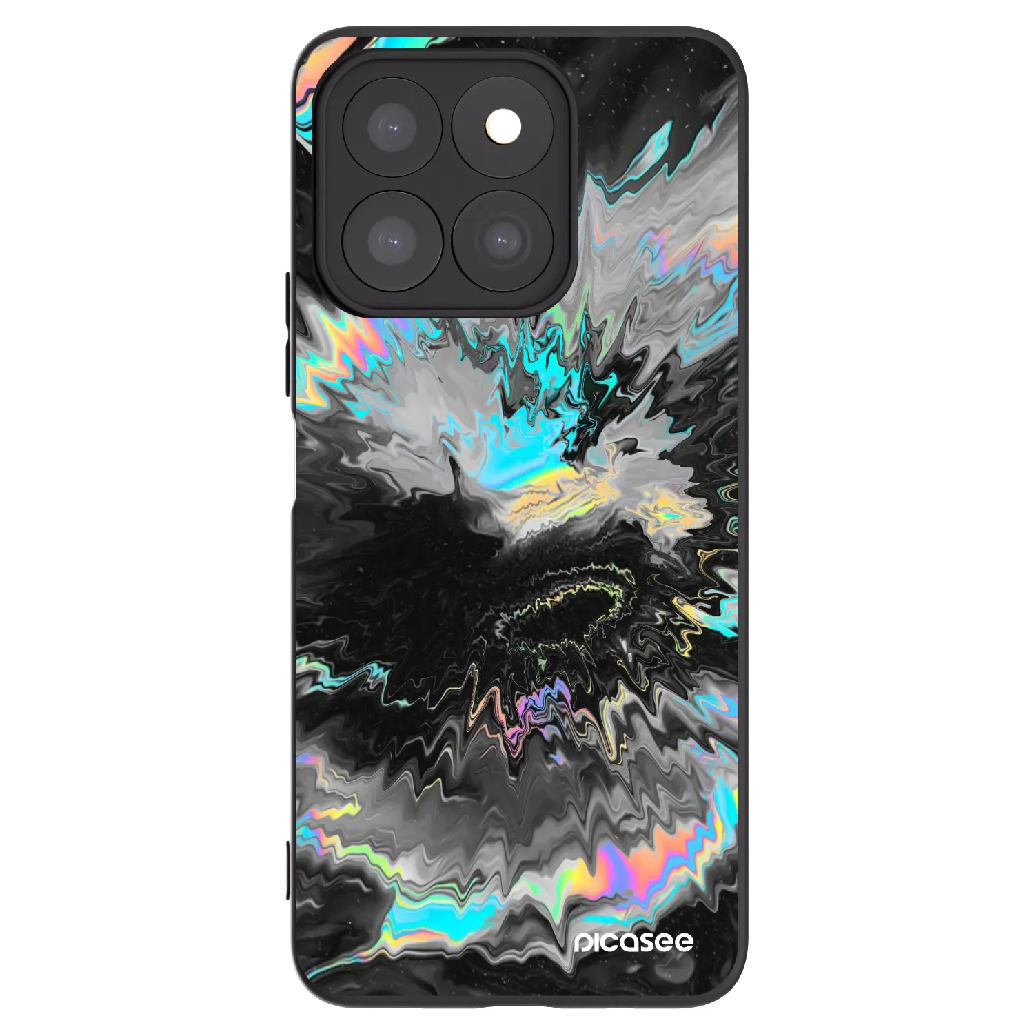 Picasee silikonski črni ovitek za Honor X8c - Magnetic