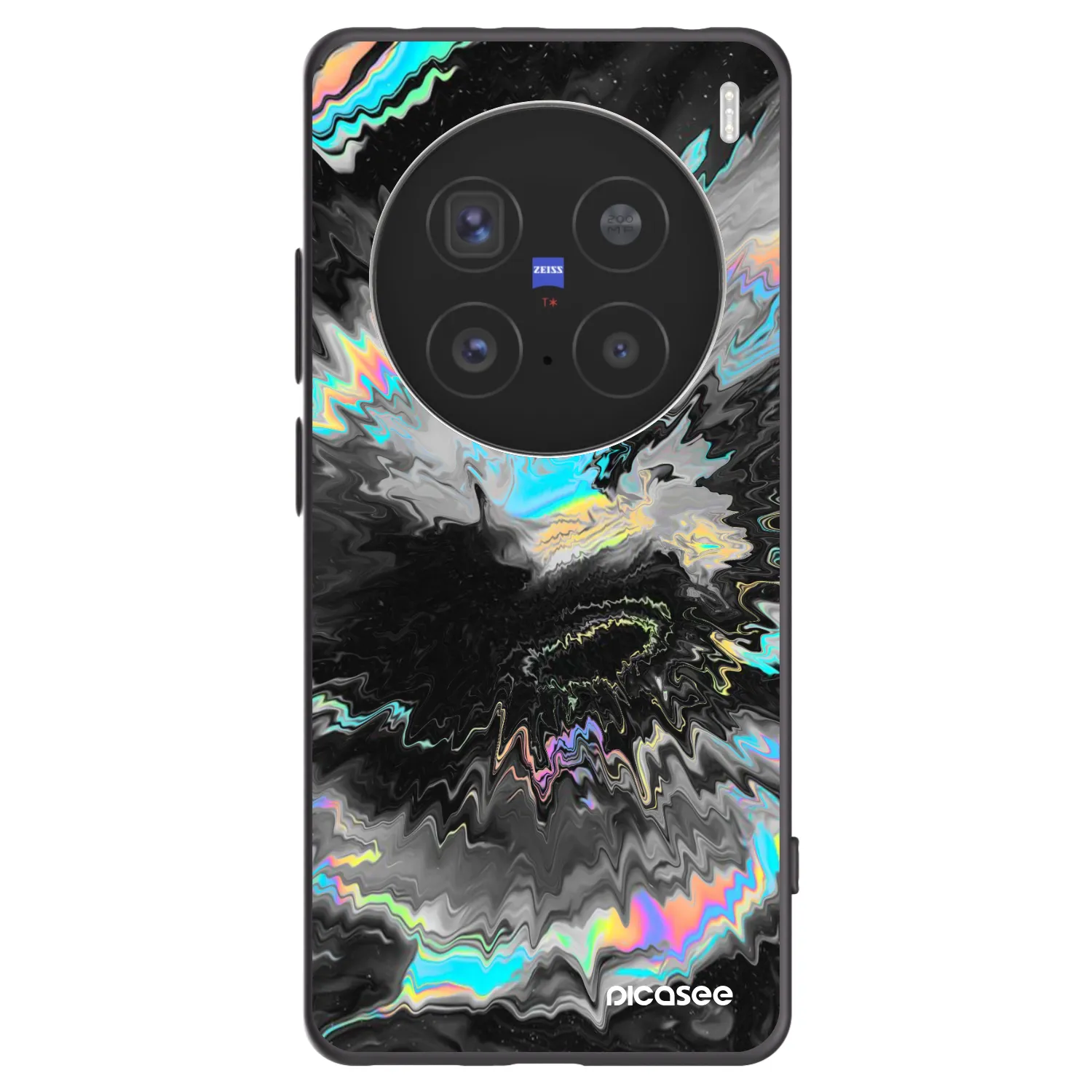 Picasee silikonski črni ovitek za Vivo X200 Pro - Magnetic