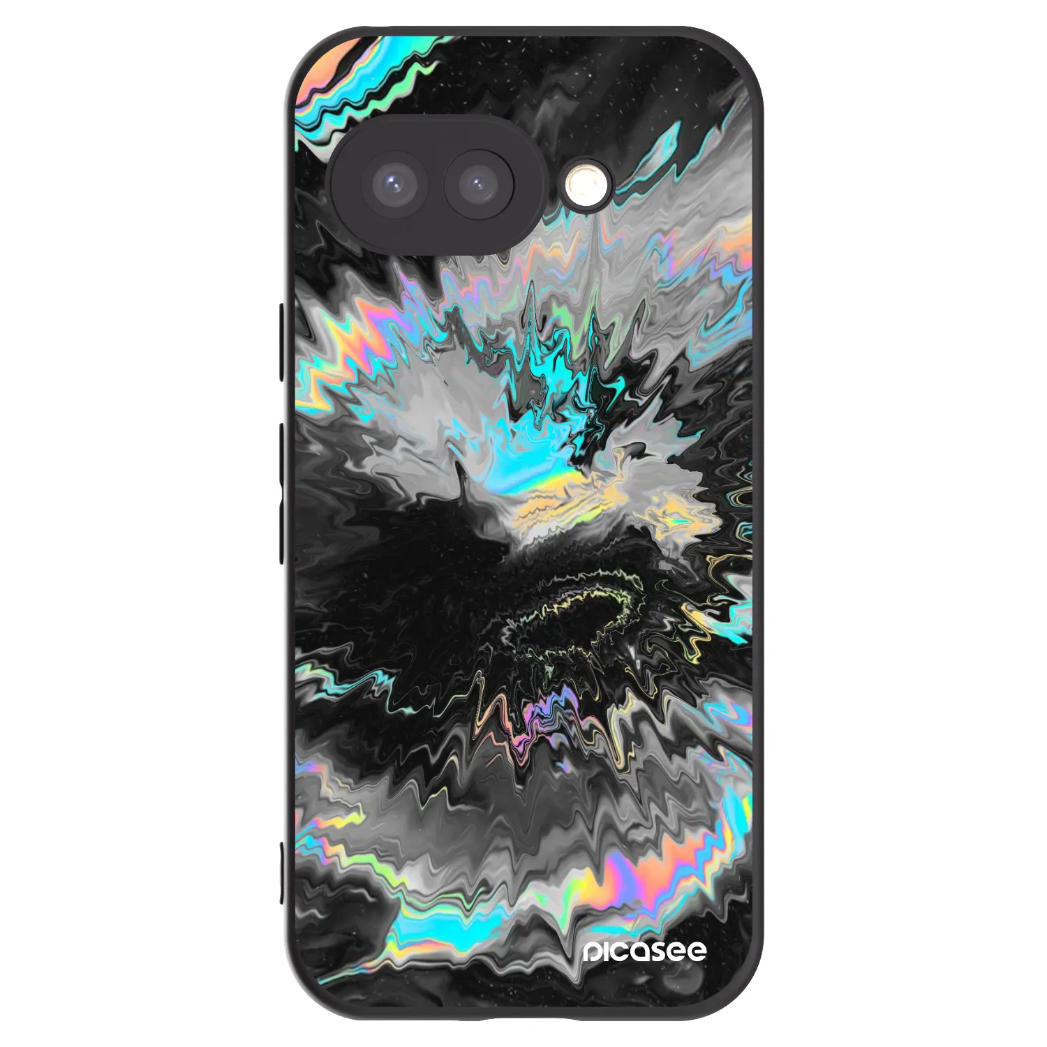 Picasee silikonski črni ovitek za Google Pixel 9a - Magnetic