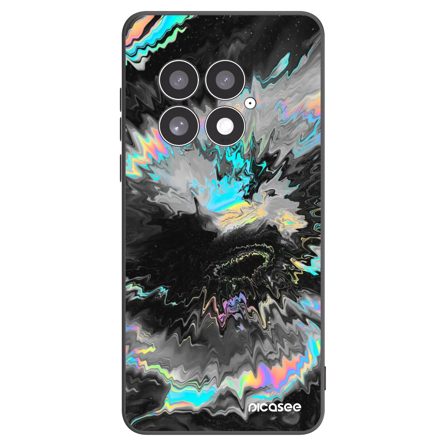 Picasee silikonski črni ovitek za OnePlus 13 5G - Magnetic
