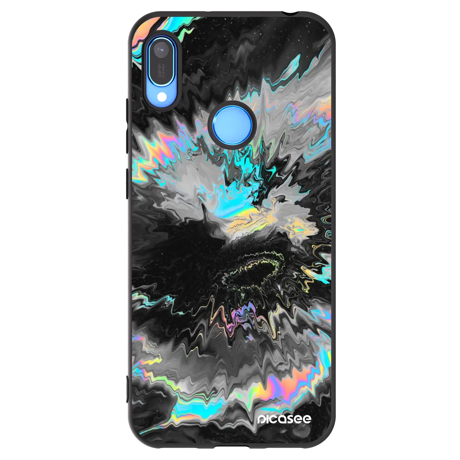 Picasee silikonski črni ovitek za Huawei Y6 2019 - Magnetic