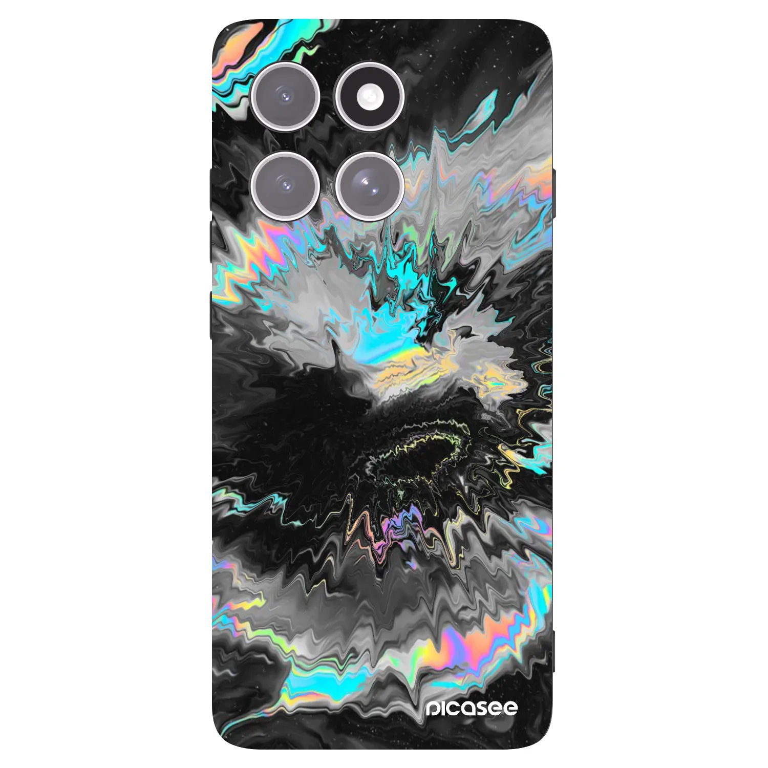 Picasee silikonski črni ovitek za Motorola Edge 60 Pro - Magnetic