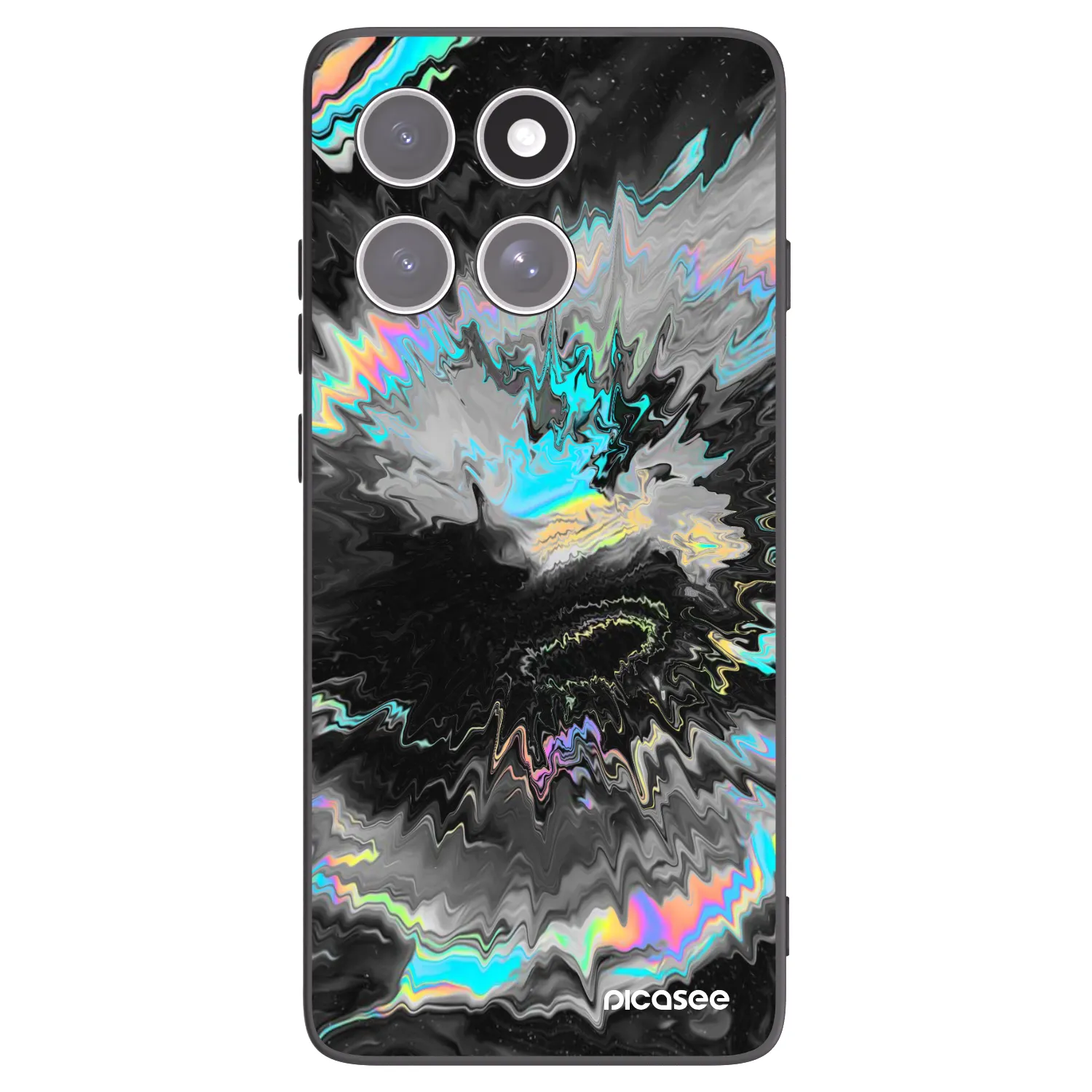 Picasee silikonski črni ovitek za Motorola Edge 60 Fusion - Magnetic