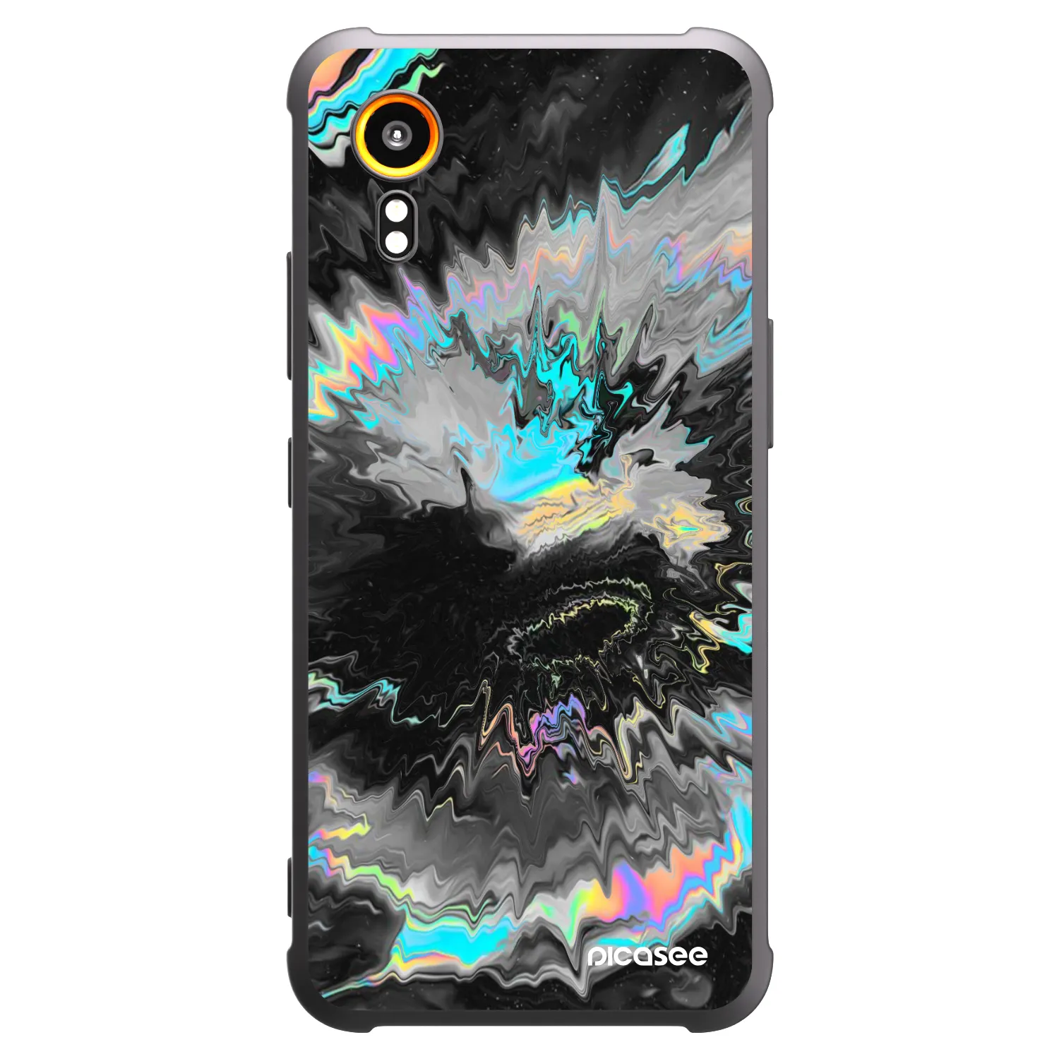 Picasee silikonski črni ovitek za Samsung Galaxy Xcover 7 - Magnetic