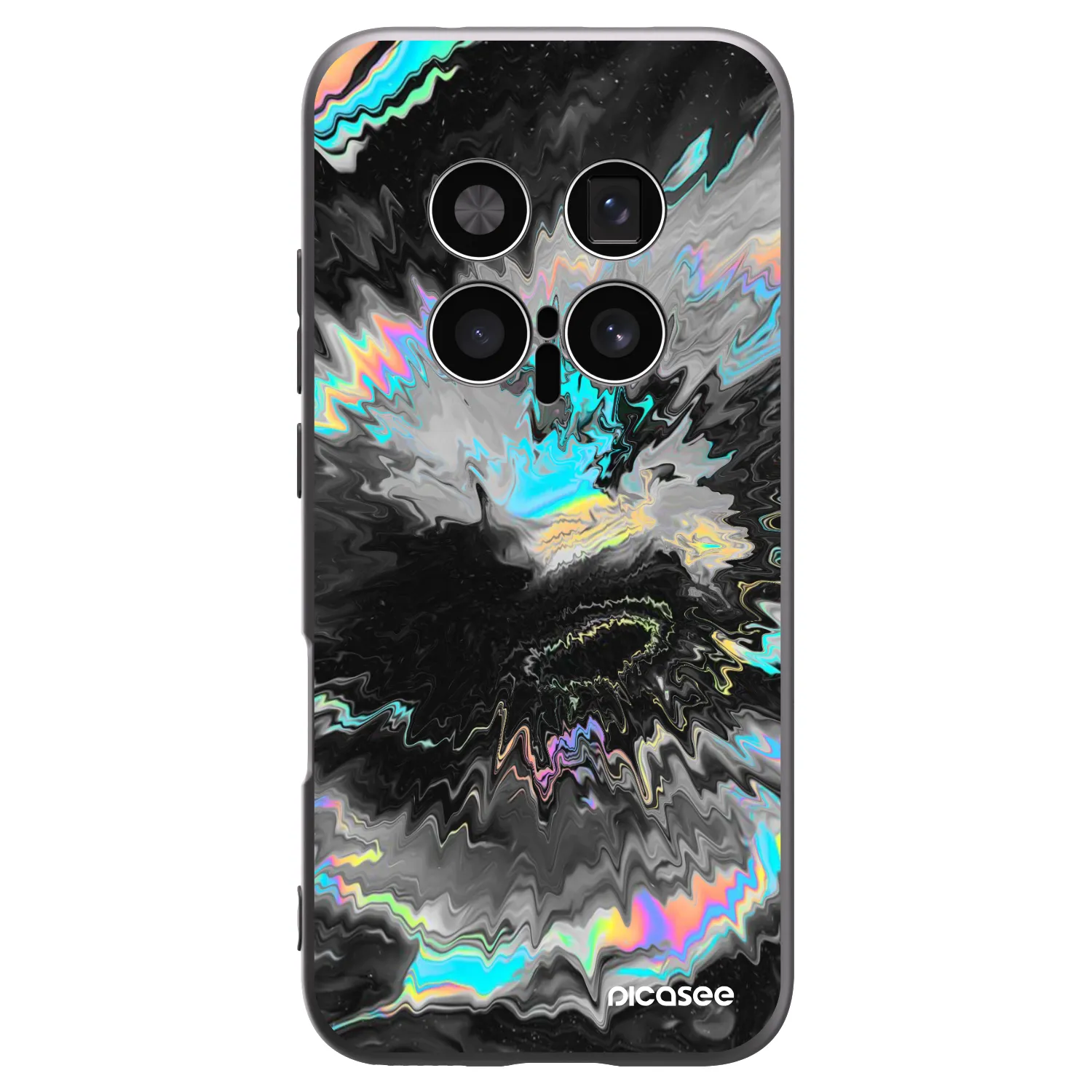 Picasee silikonski črni ovitek za Honor Magic8 Pro 5G - Magnetic