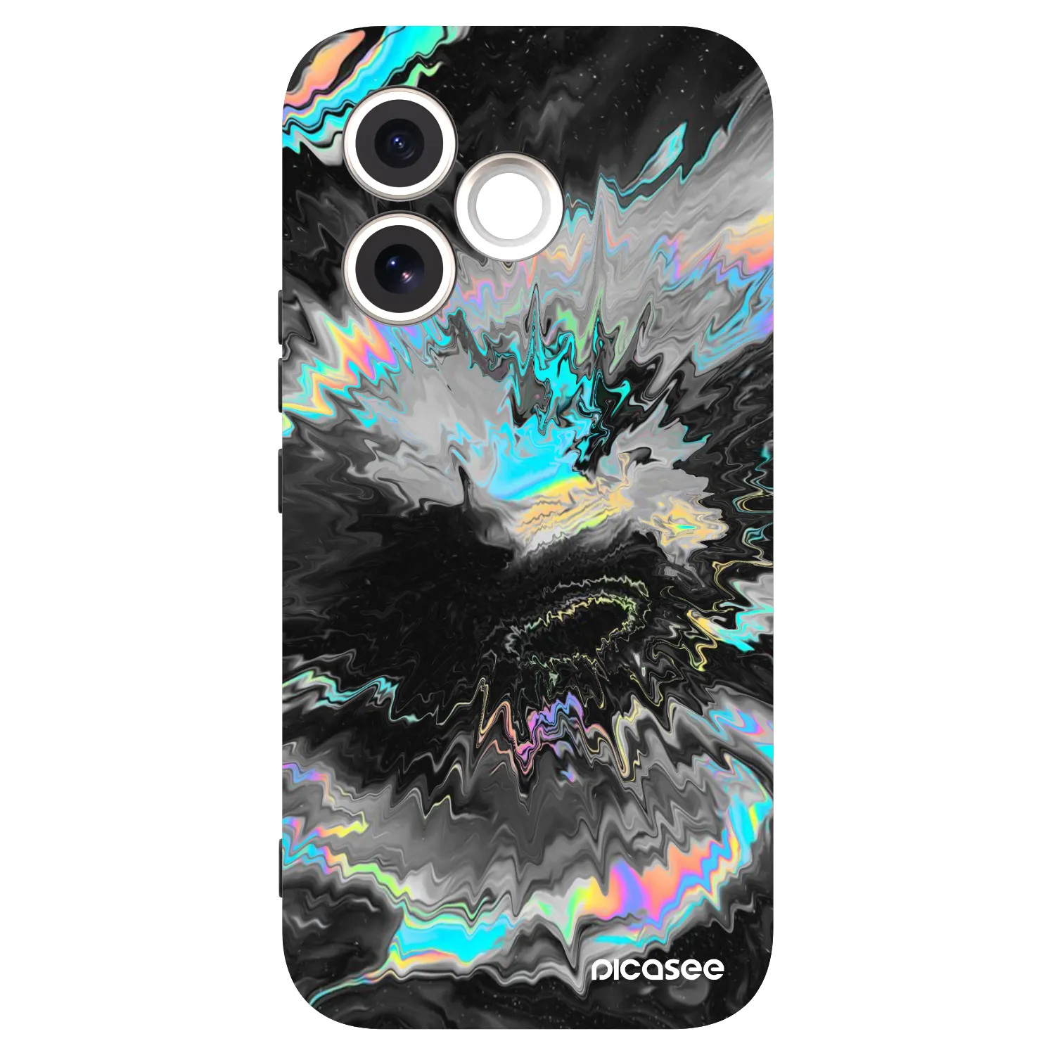 Picasee silikonski črni ovitek za Honor 600 Lite - Magnetic