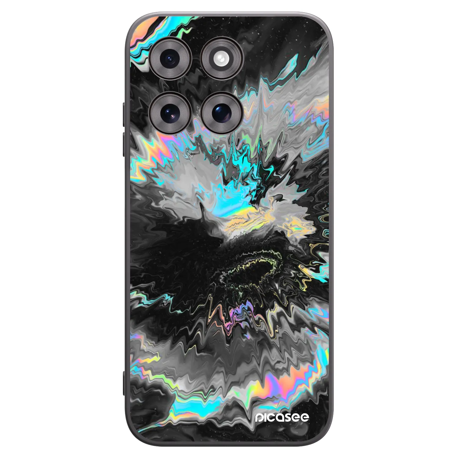 Picasee silikonski črni ovitek za Motorola Moto G77 - Magnetic