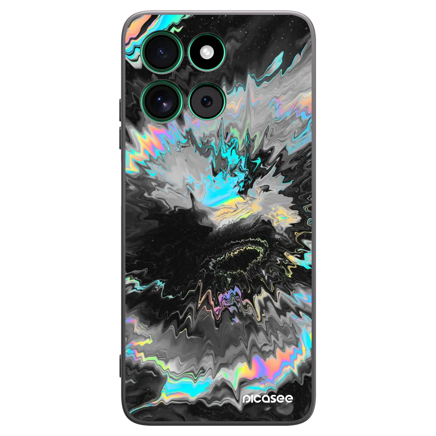 Picasee silikonski črni ovitek za Motorola Moto G57 Power - Magnetic