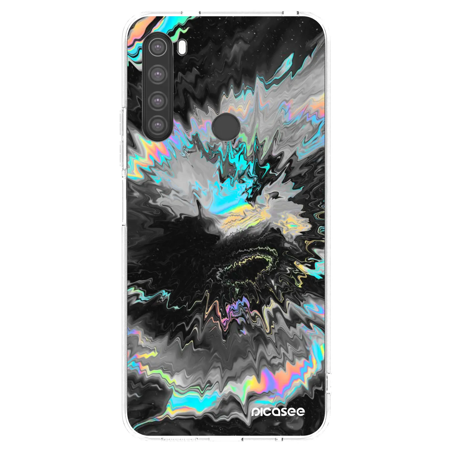 Picasee silikonski prozorni ovitek za Xiaomi Redmi Note 8 - Magnetic