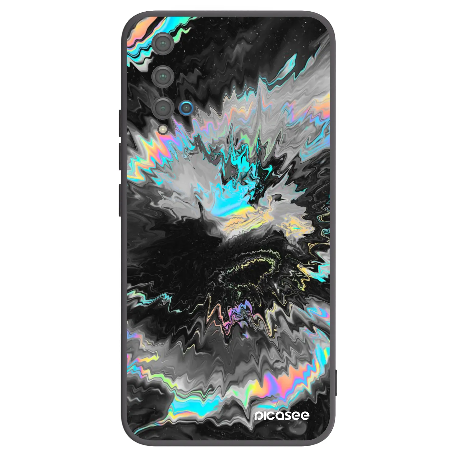 Picasee silikonski črni ovitek za Huawei Nova 5T - Magnetic