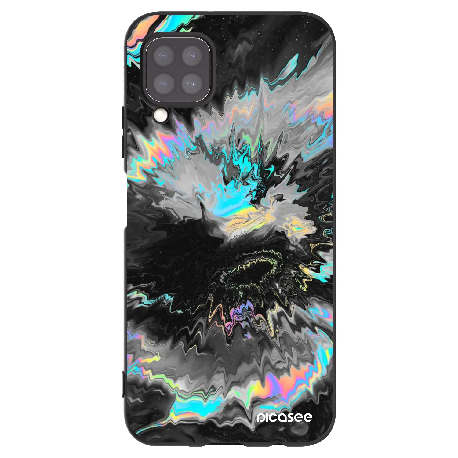 Picasee silikonski črni ovitek za Huawei P40 Lite - Magnetic