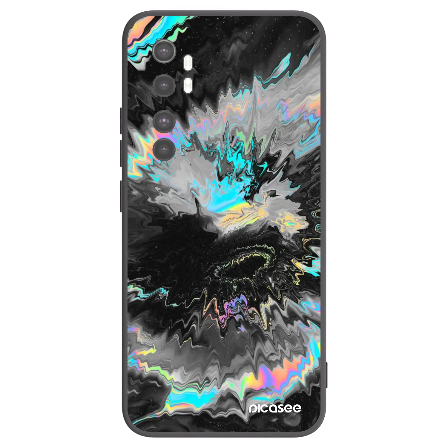 Picasee silikonski črni ovitek za Xiaomi Mi Note 10 Lite - Magnetic