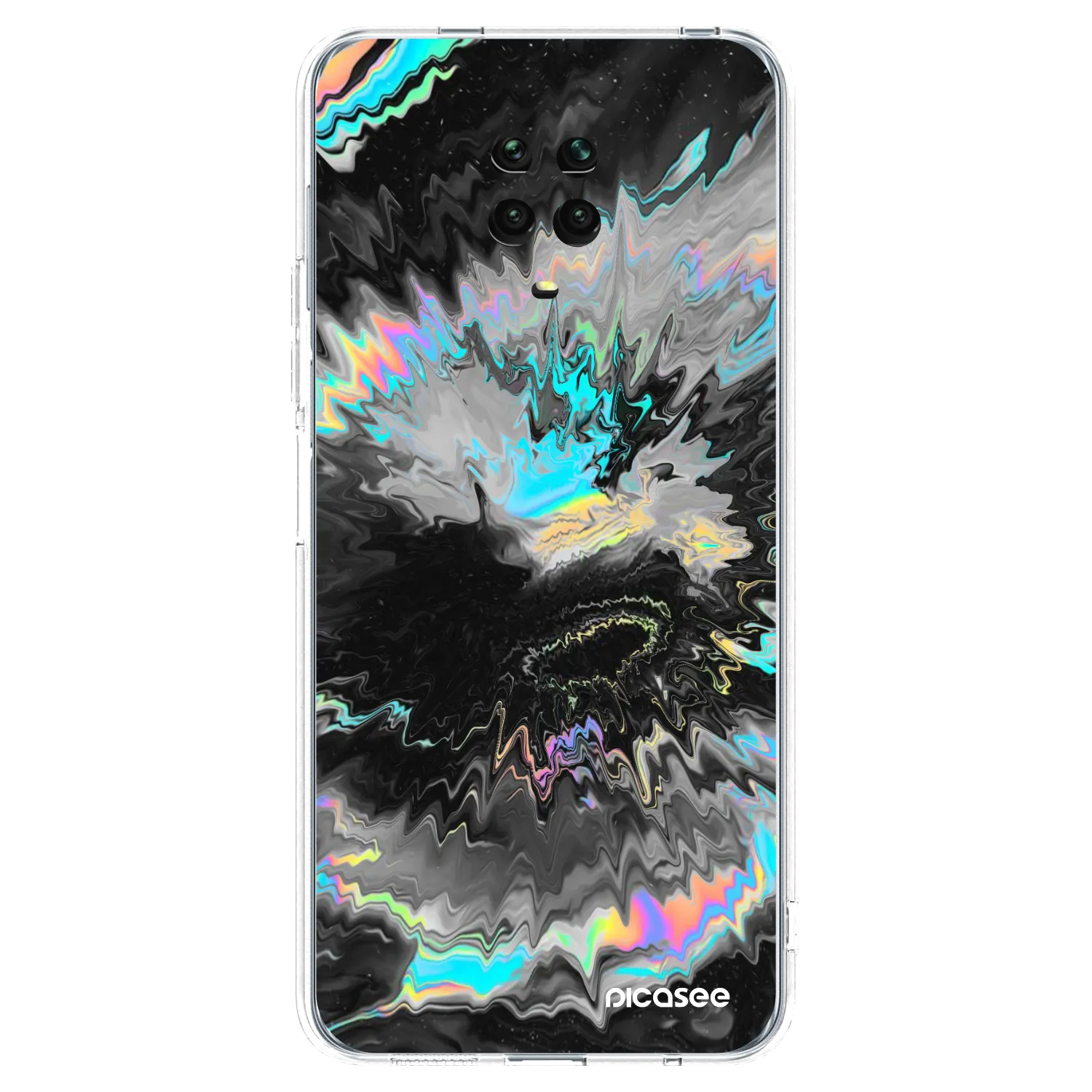 Picasee silikonski prozorni ovitek za Xiaomi Redmi Note 9S - Magnetic