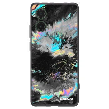 Picasee silikonski črni ovitek za Motorola Moto G35 5G - Magnetic