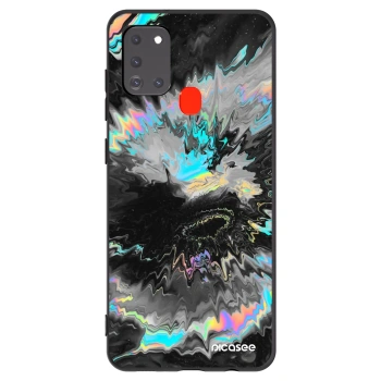 Picasee silikonski črni ovitek za Samsung Galaxy A21s - Magnetic