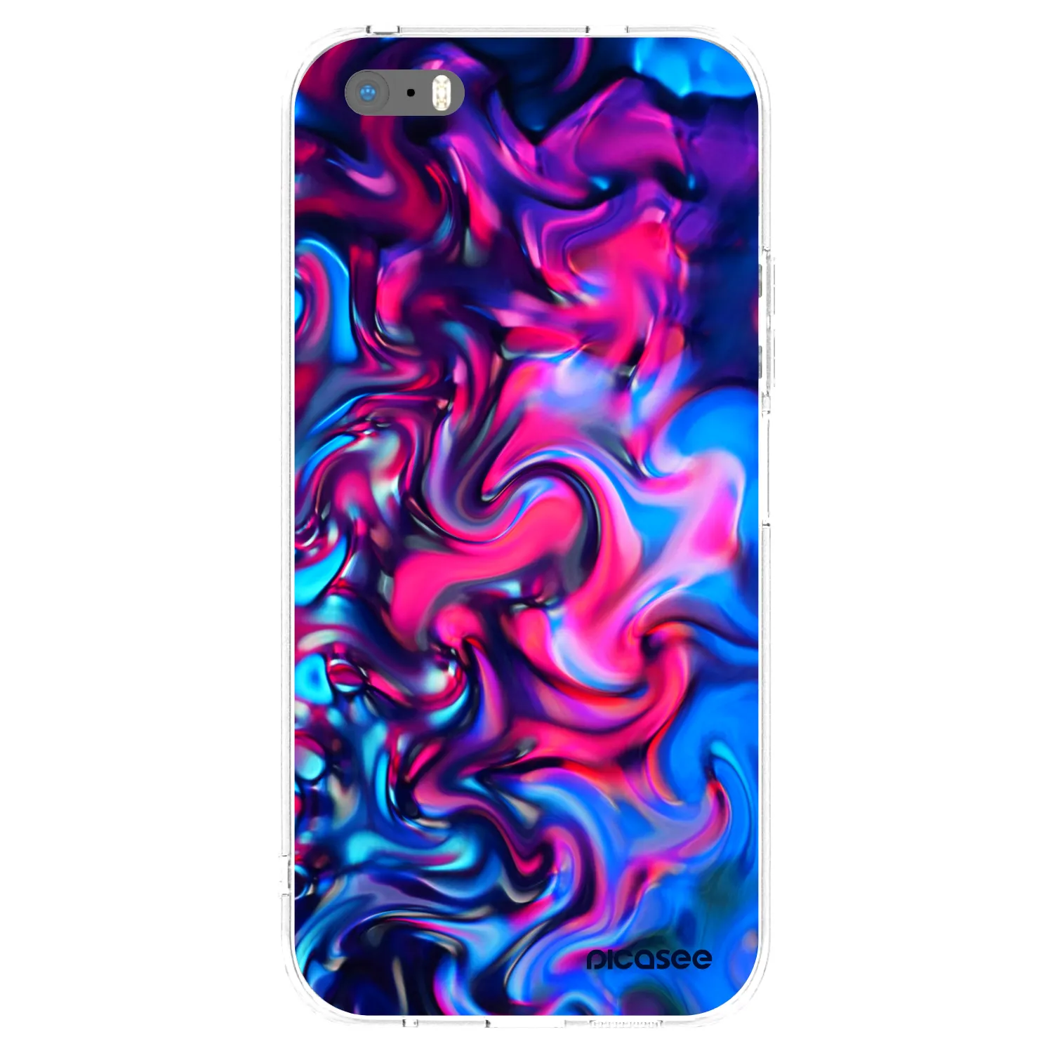 Picasee silikonski prozorni ovitek za Apple iPhone 5/5S/SE - Redlight