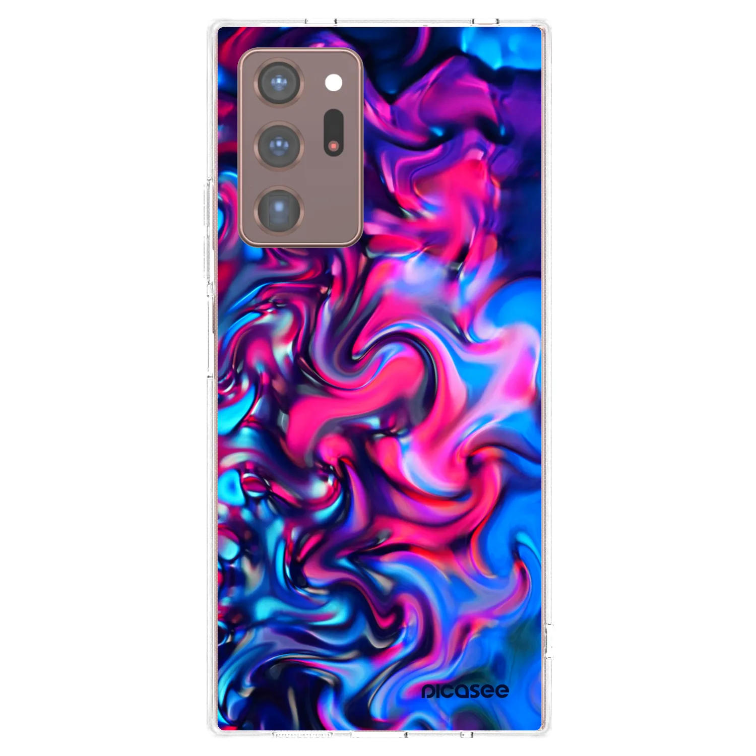 Picasee silikonski prozorni ovitek za Samsung Galaxy Note 20 Ultra - Redlight